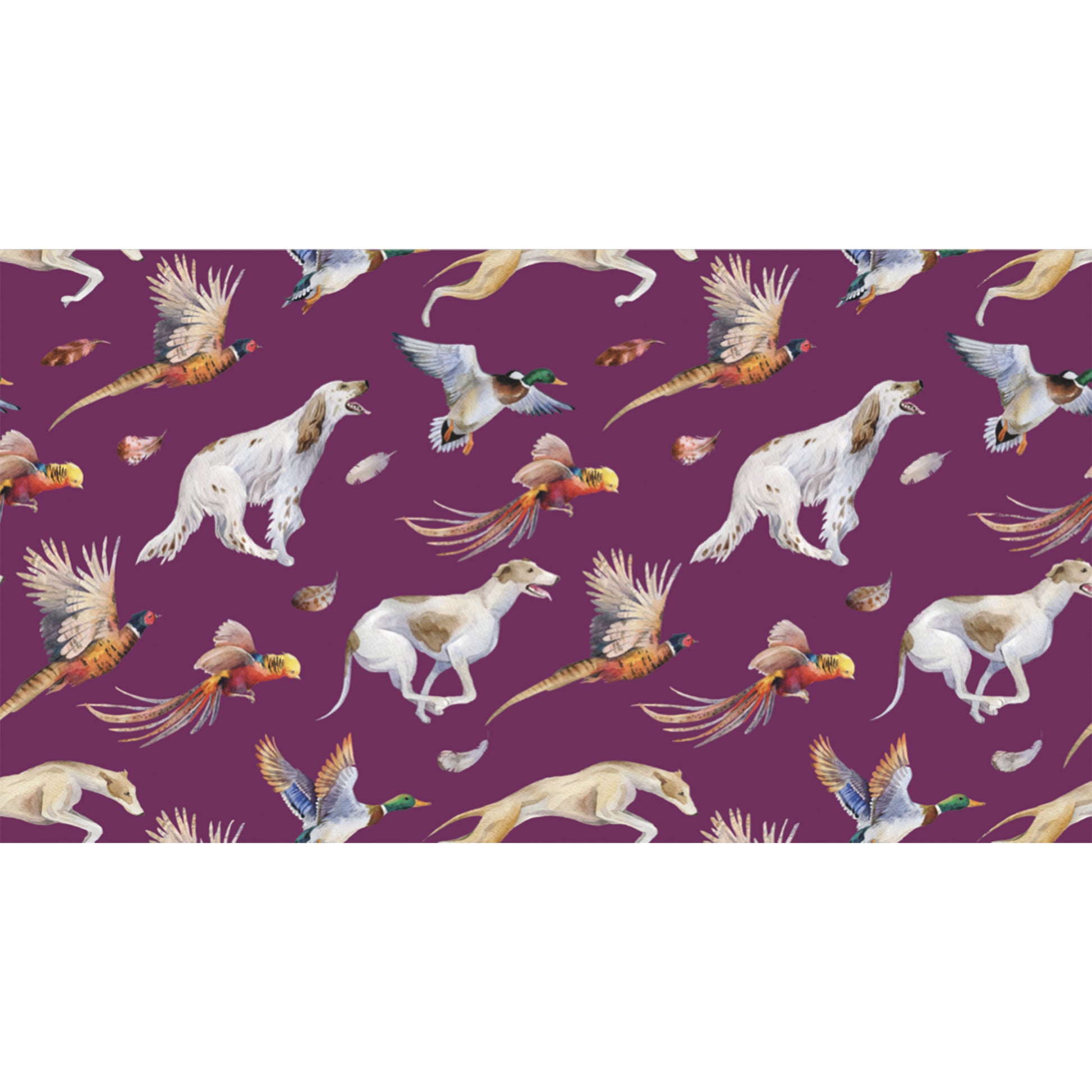 DOGS & BIRDS CASHMERE SCARF