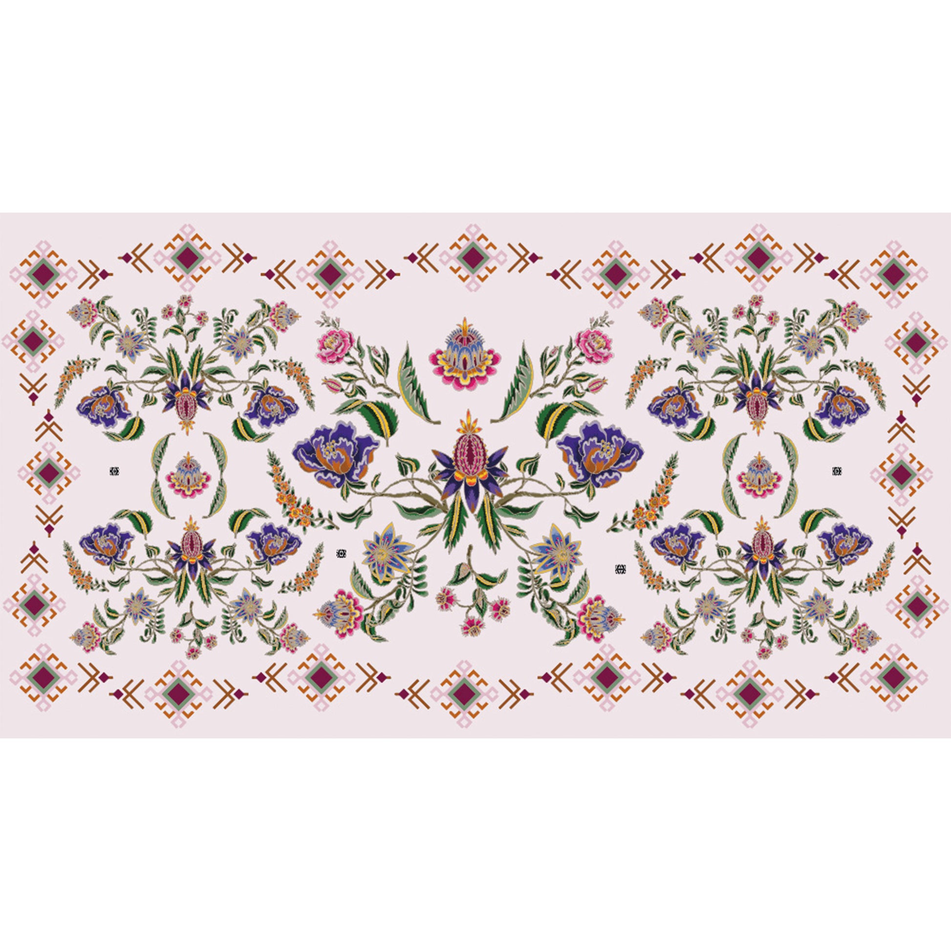 ETHNO FLORAL CASHMERE SCARF