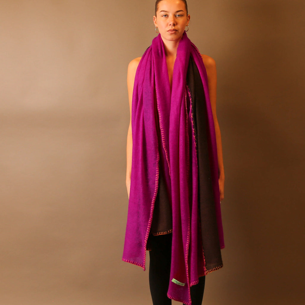 FADILA FELTED CASHMERE SCARF