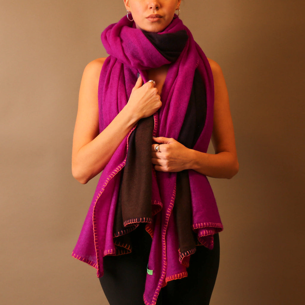 FADILA FELTED CASHMERE SCARF
