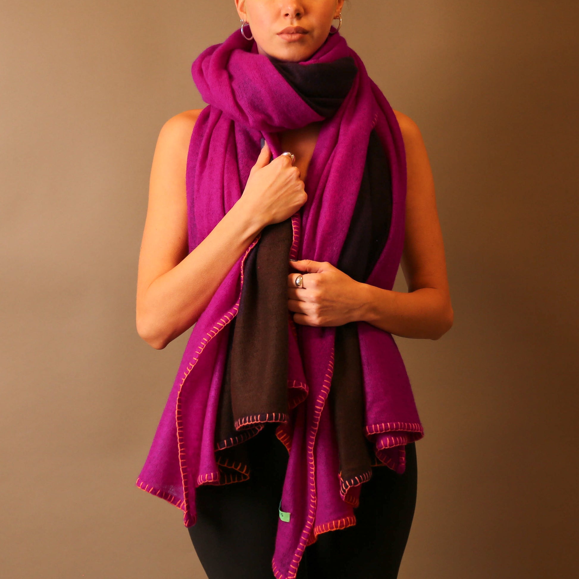 FADILA FELTED CASHMERE SCARF