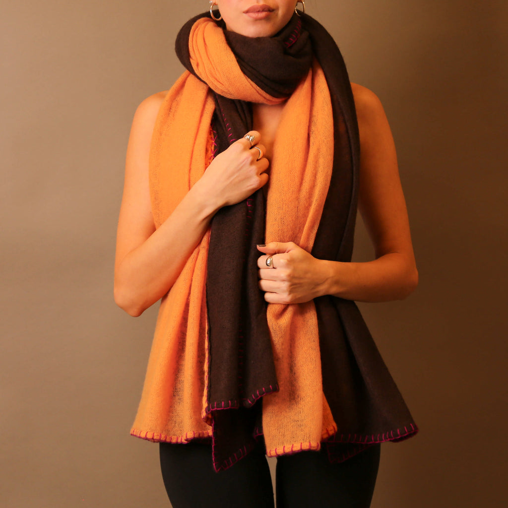 FADILA FELTED CASHMERE SCARF