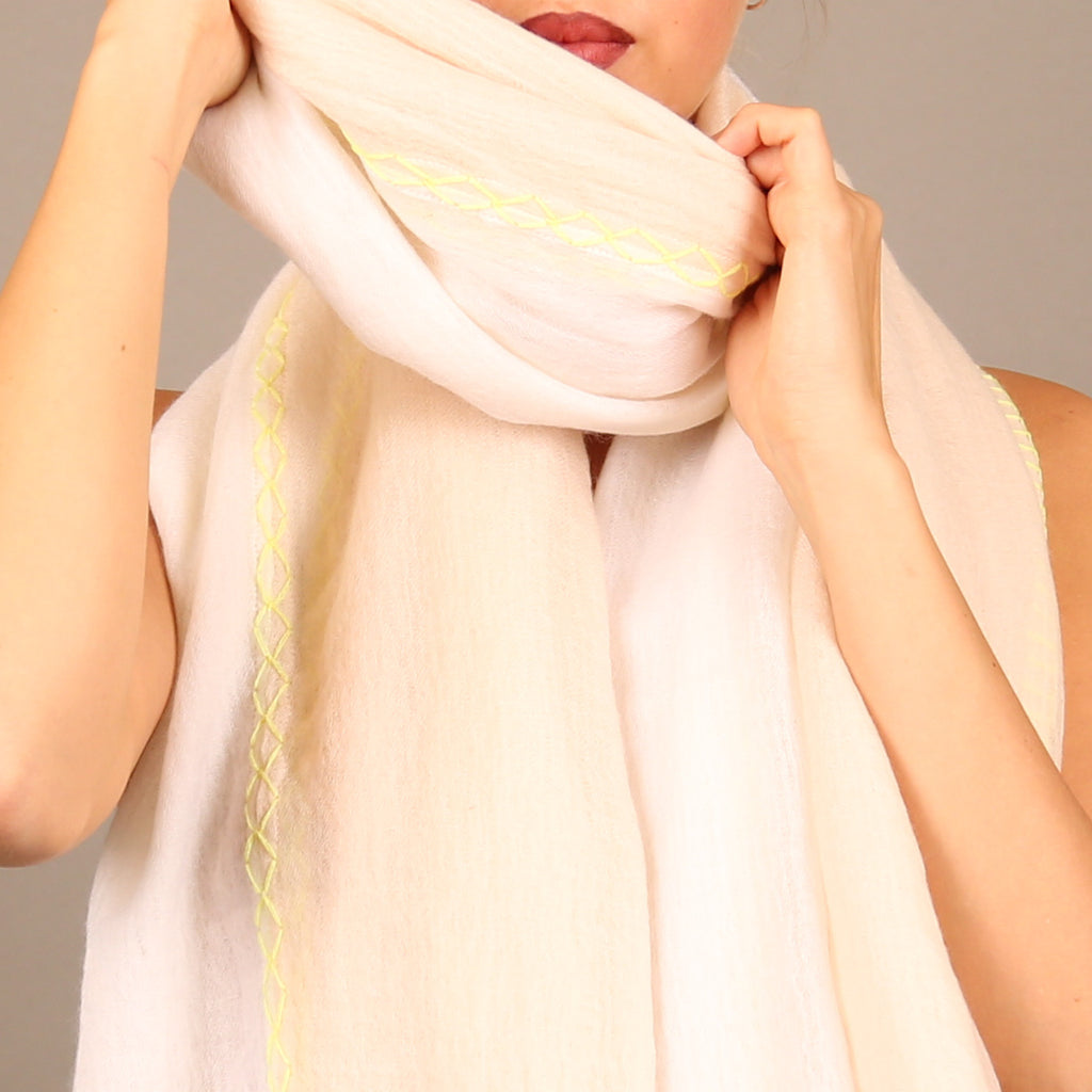FADILA FELTED CASHMERE SCARF