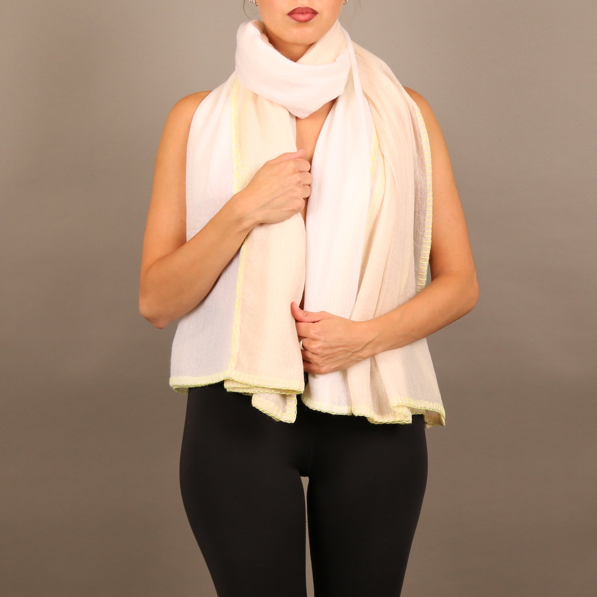 FADILA FELTED CASHMERE SCARF