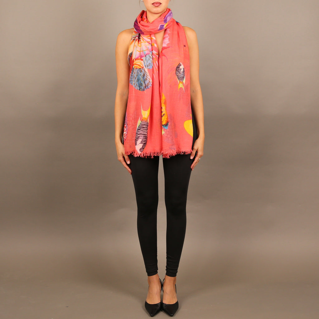 FISH TALE CASHMERE SCARF