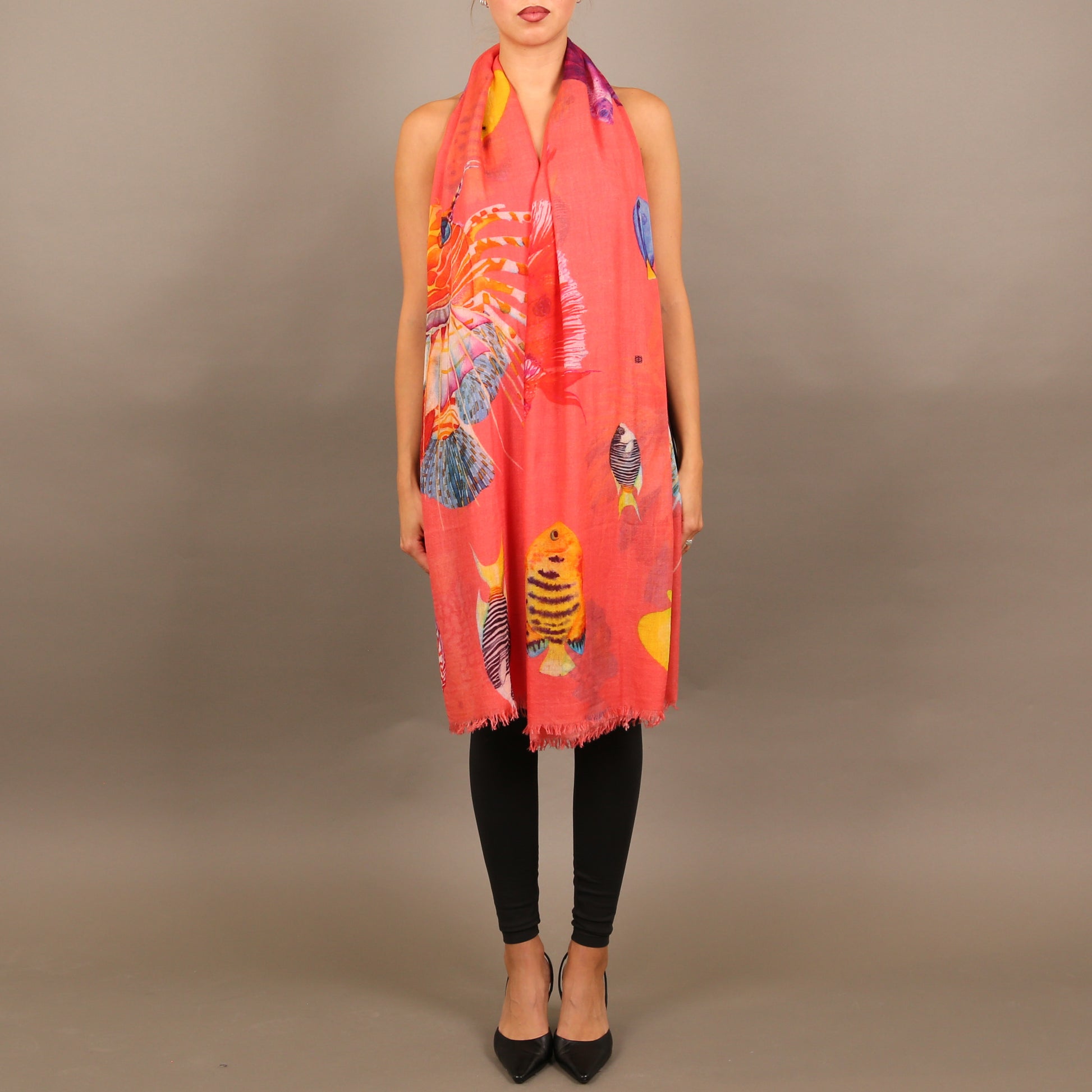 FISH TALE CASHMERE SCARF