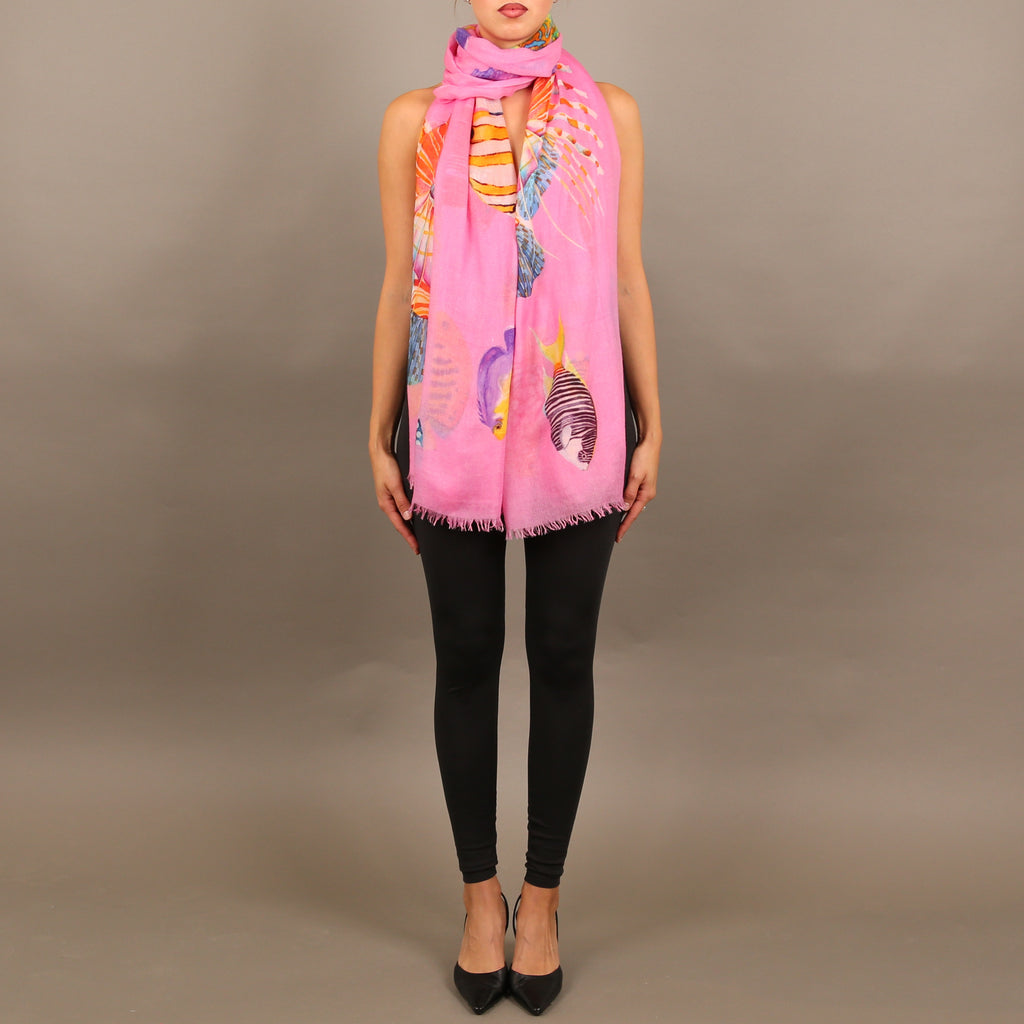 FISH TALE CASHMERE SCARF