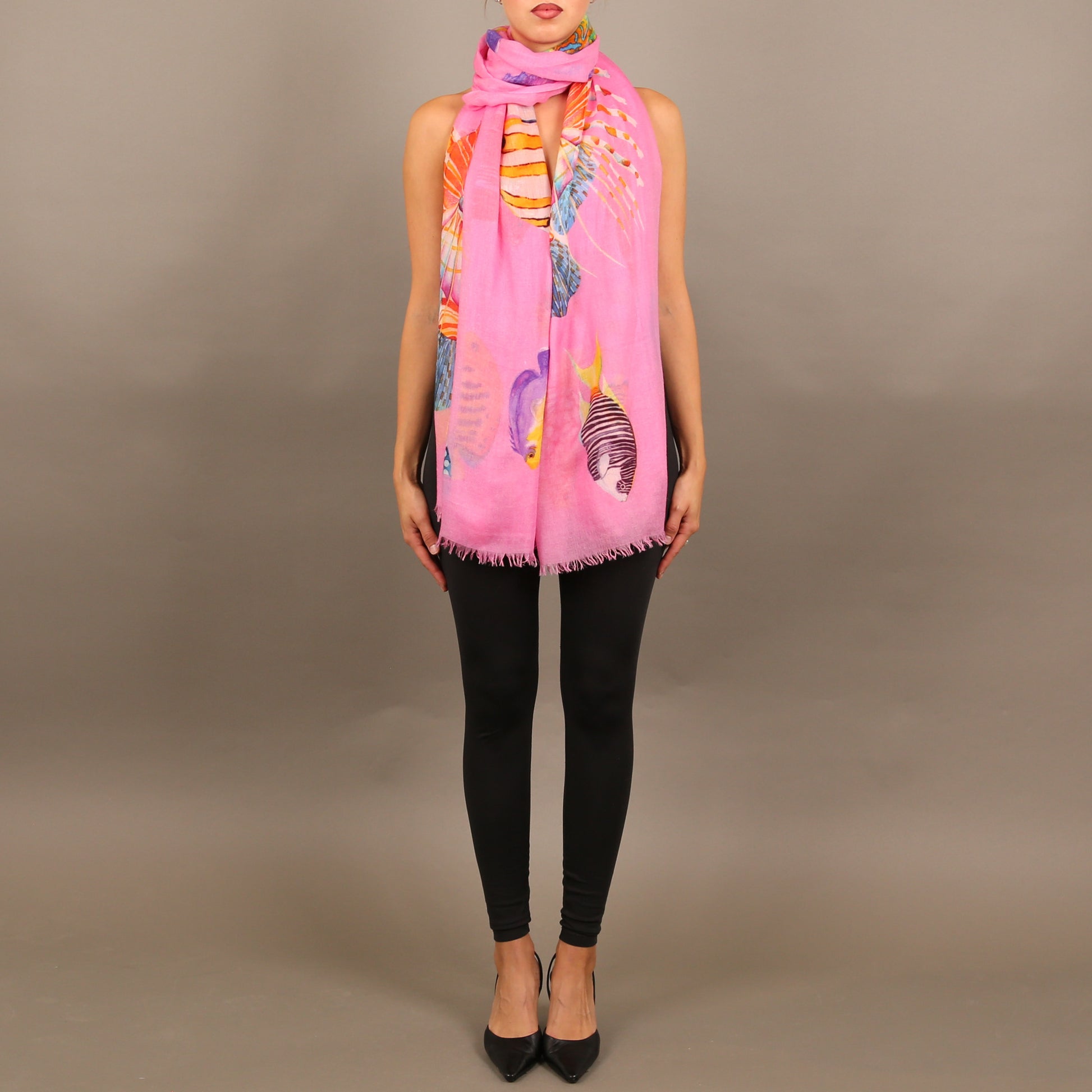 FISH TALE CASHMERE SCARF