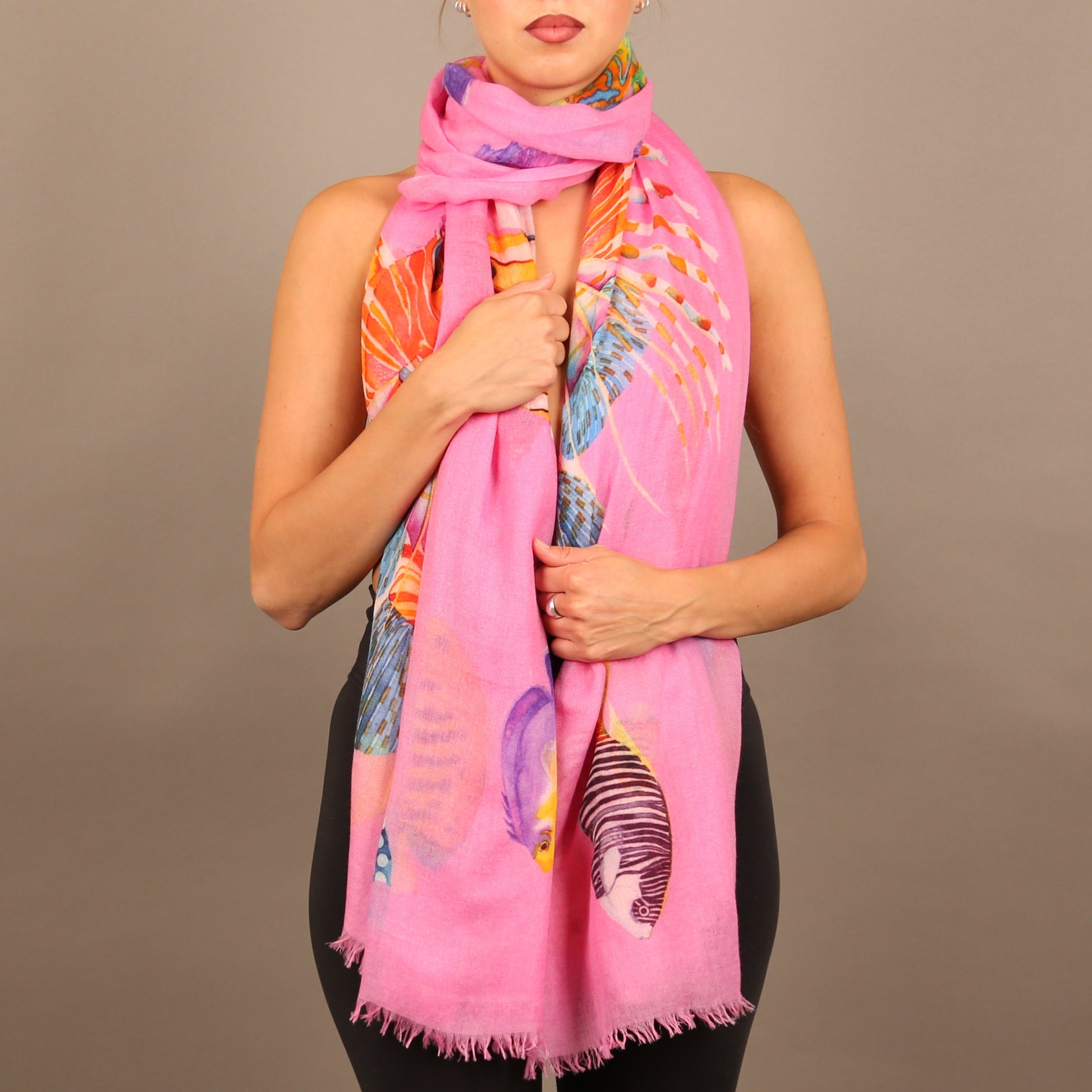 FISH TALE CASHMERE SCARF