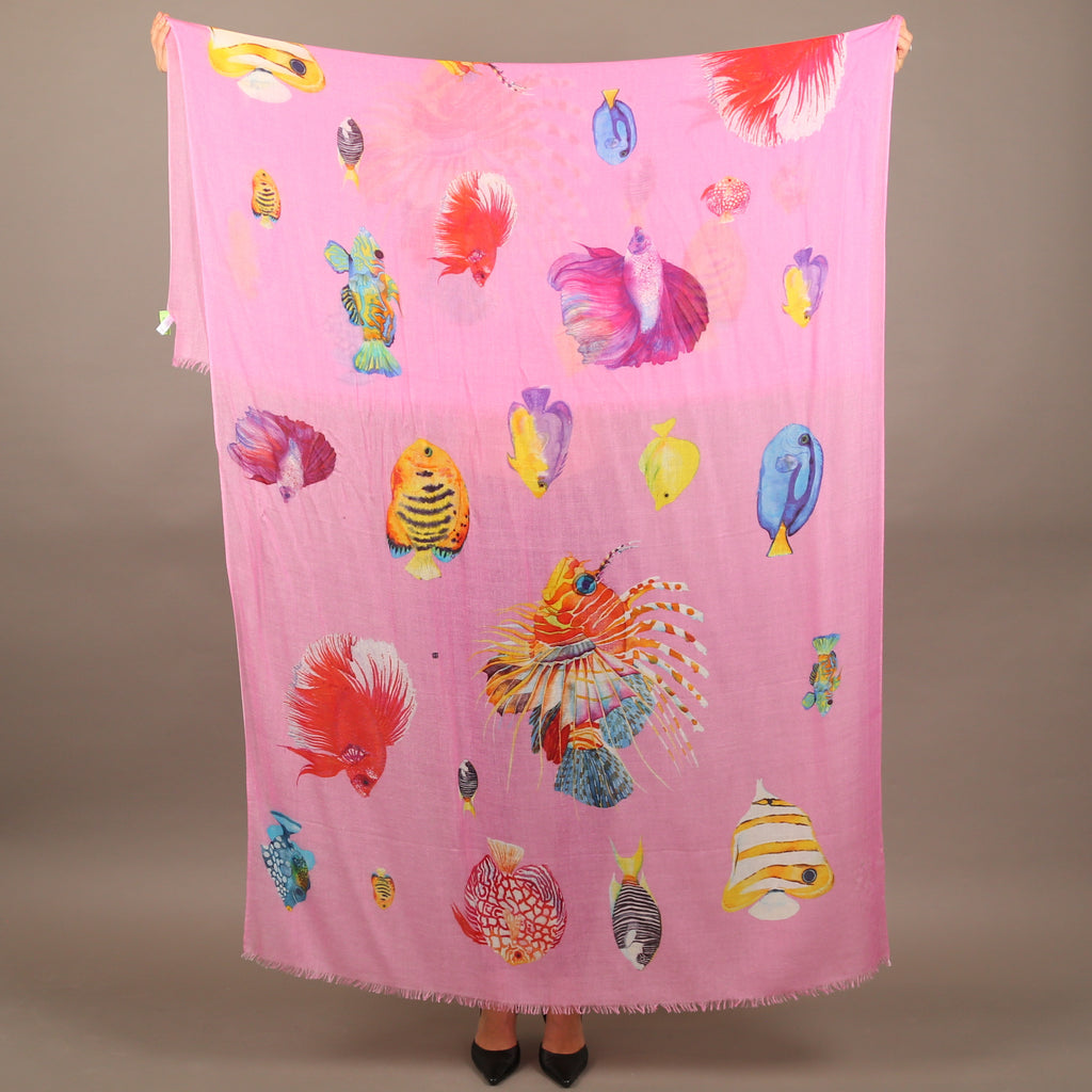 FISH TALE CASHMERE SCARF