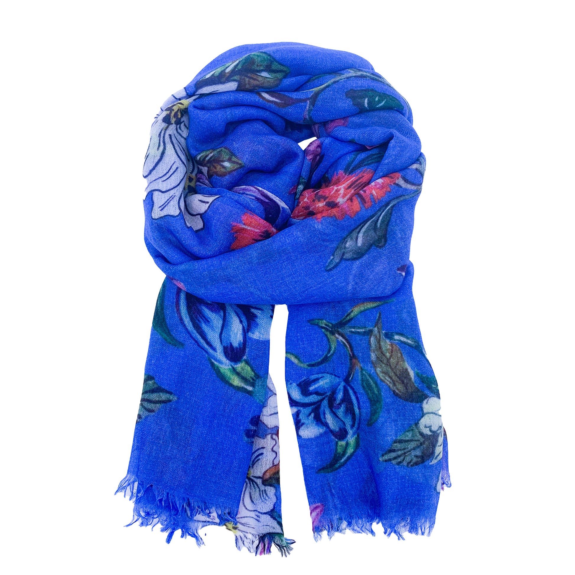 FLORAL CASHMERE SCARF