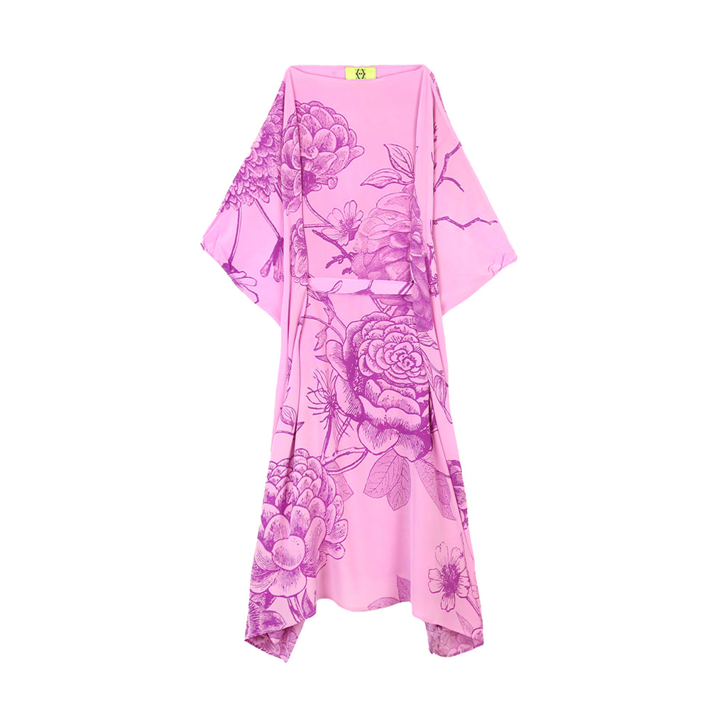 FLOWER EXPLOSION EVENING DRESS - LIGHT PURPLE/PURPLE