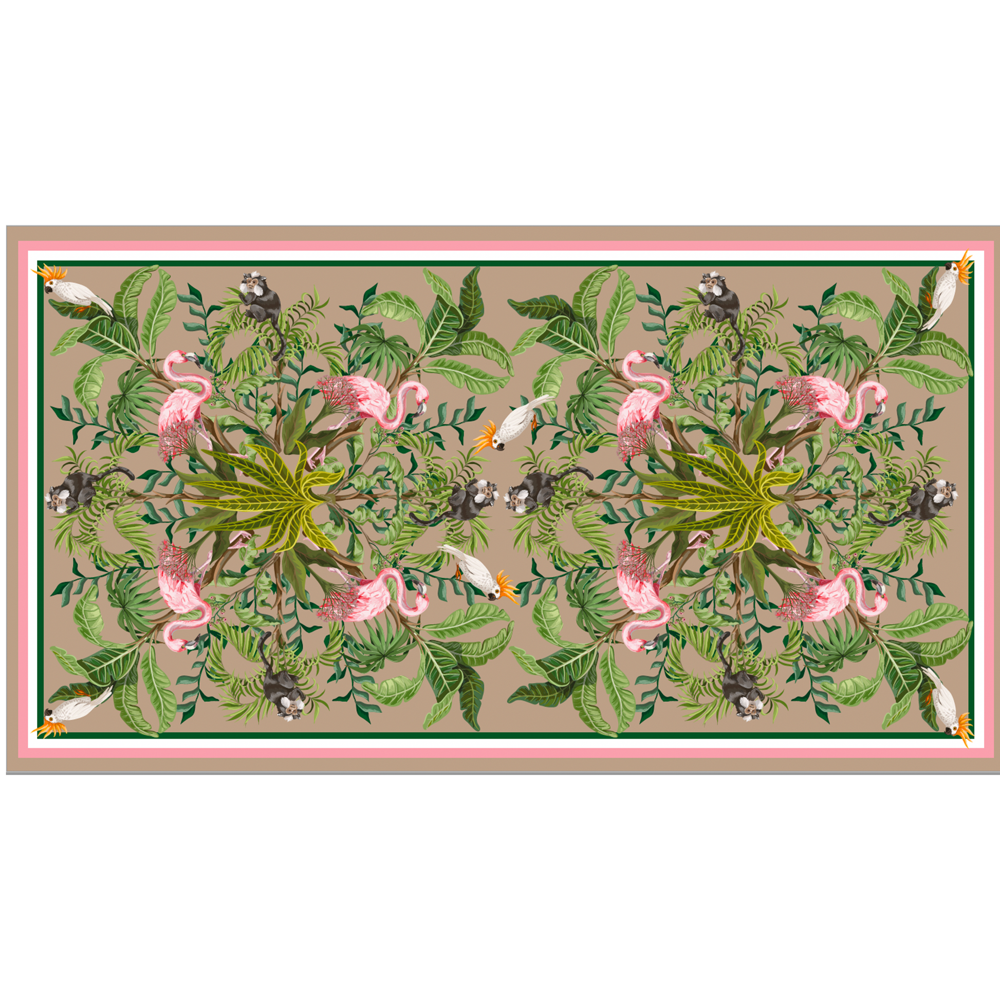 JUNGLE ANIMALS CASHMERE SCARF