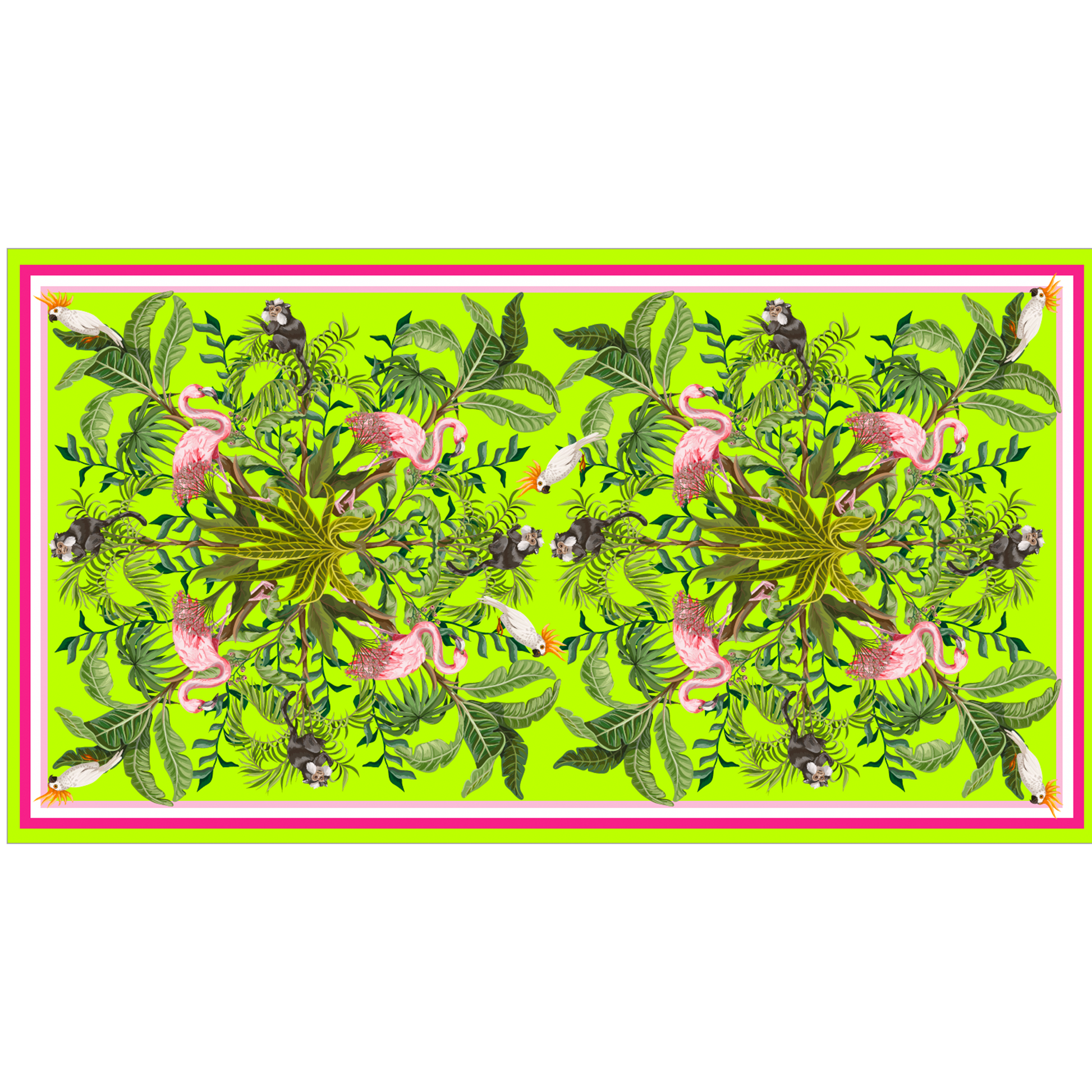 JUNGLE ANIMALS CASHMERE SCARF