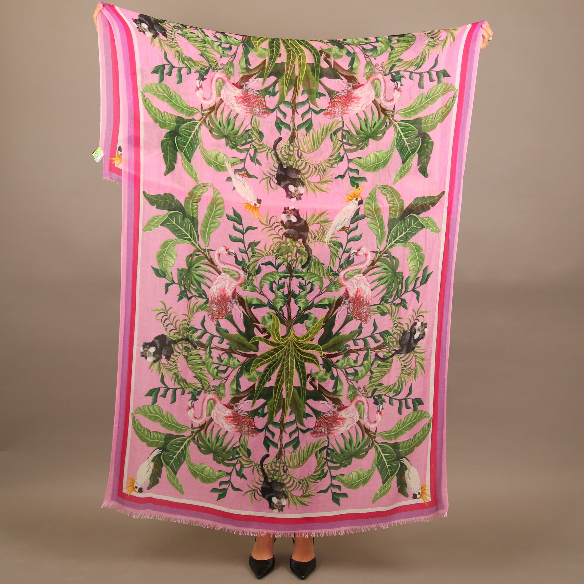 JUNGLE ANIMALS CASHMERE SCARF