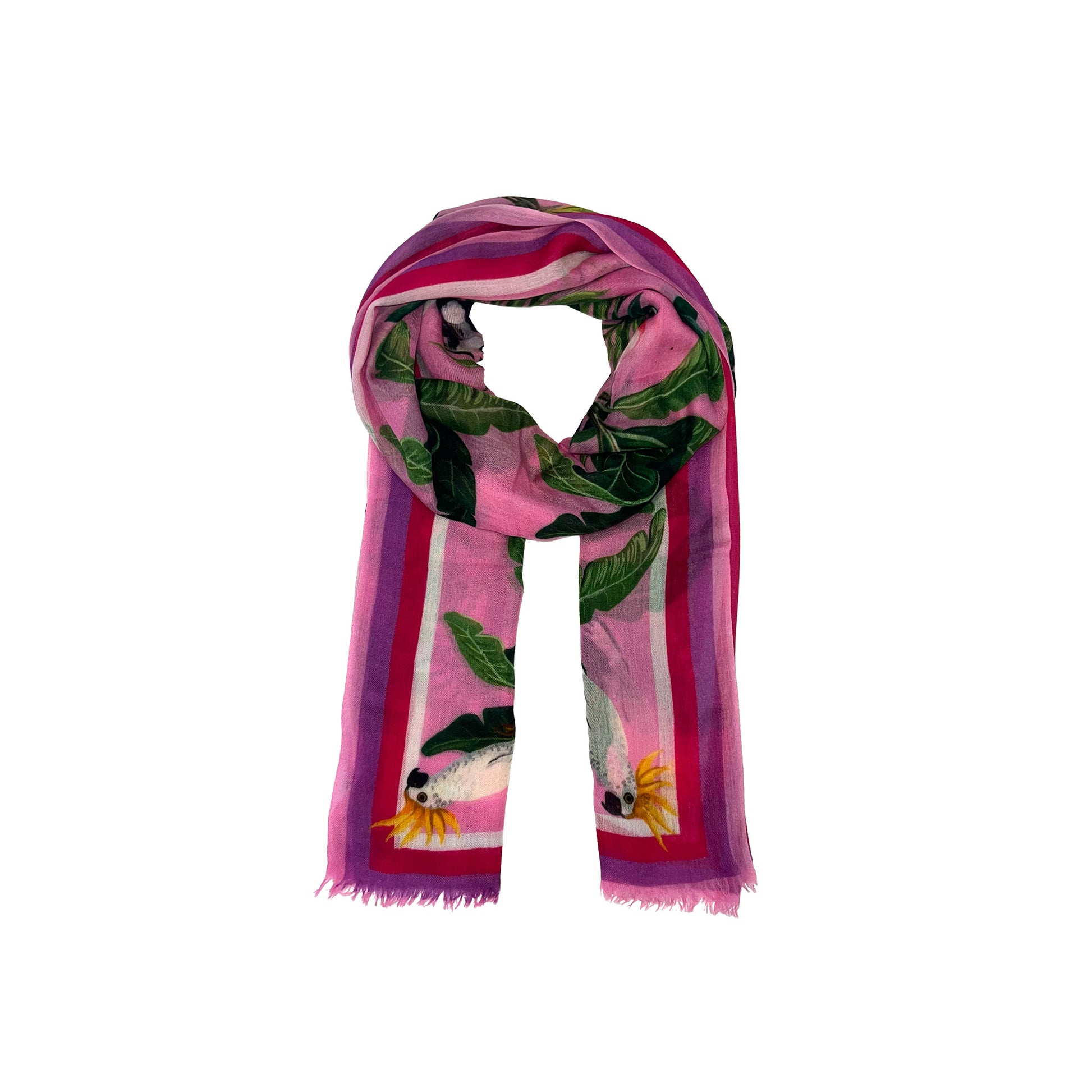 JUNGLE ANIMALS CASHMERE SCARF