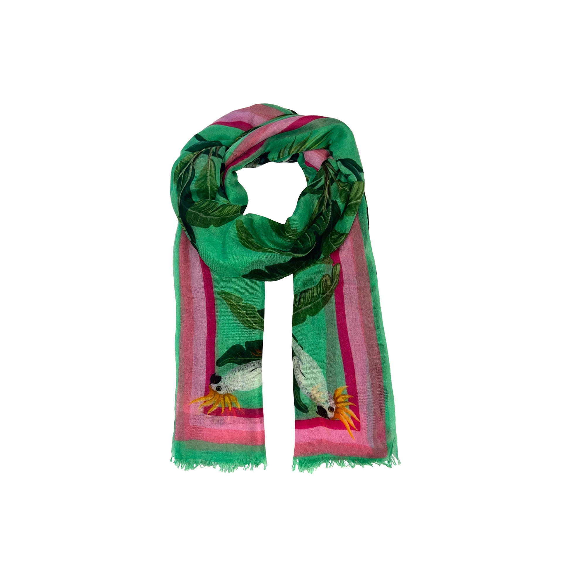 JUNGLE ANIMALS CASHMERE SCARF