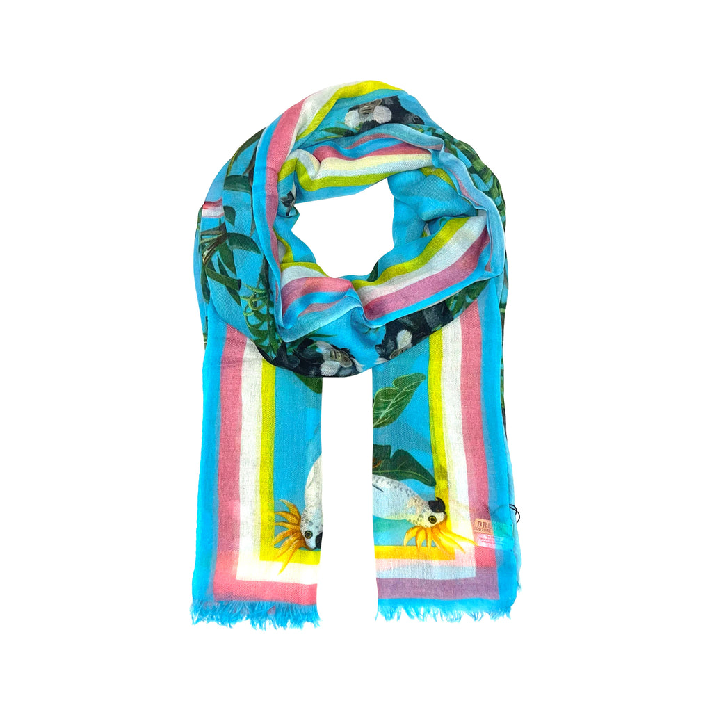 JUNGLE ANIMALS CASHMERE SCARF