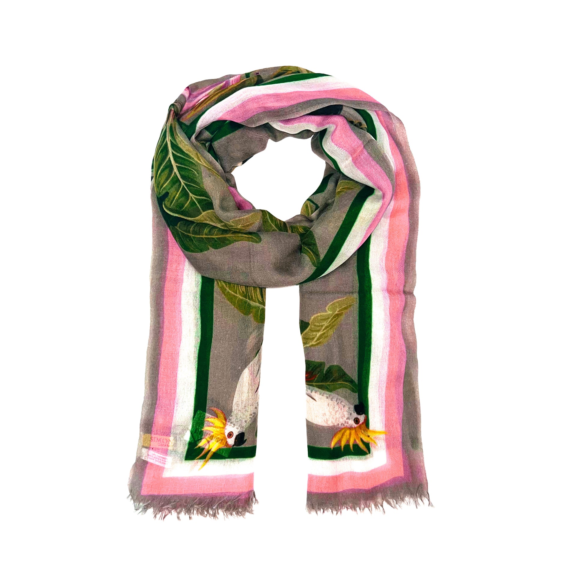 JUNGLE ANIMALS CASHMERE SCARF