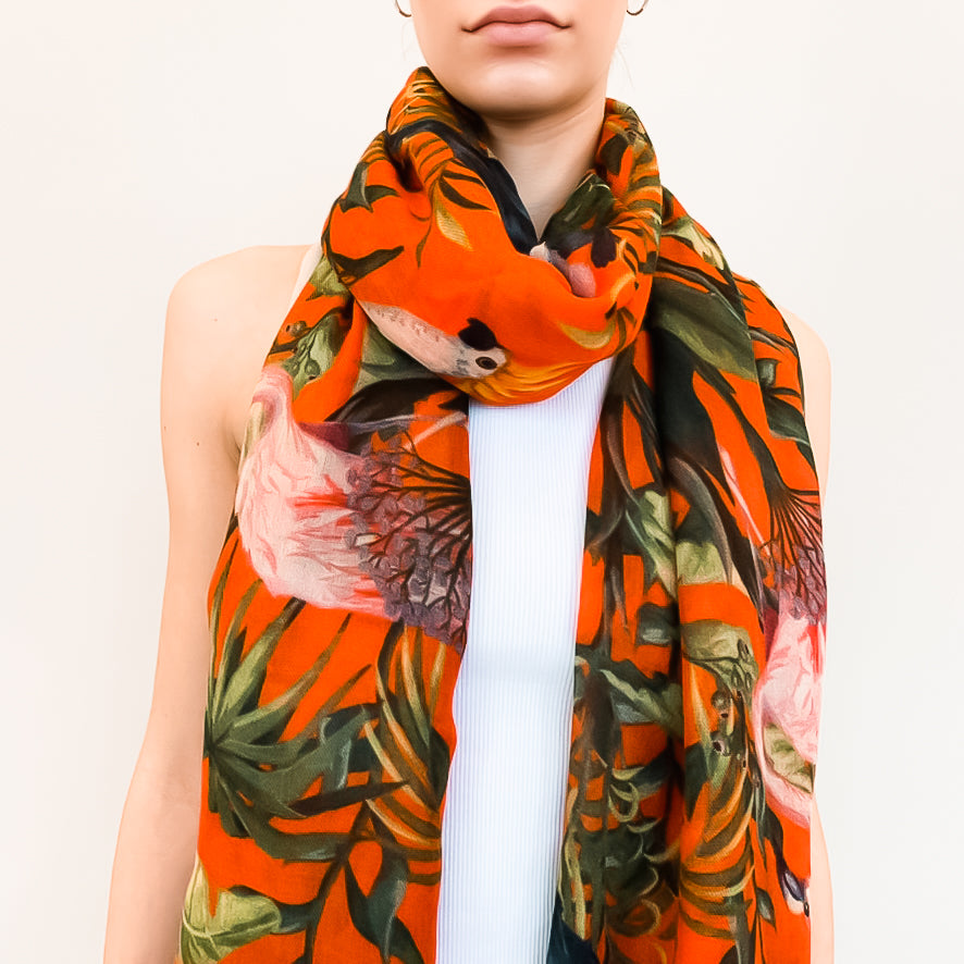 JUNGLE ANIMALS CASHMERE SCARF