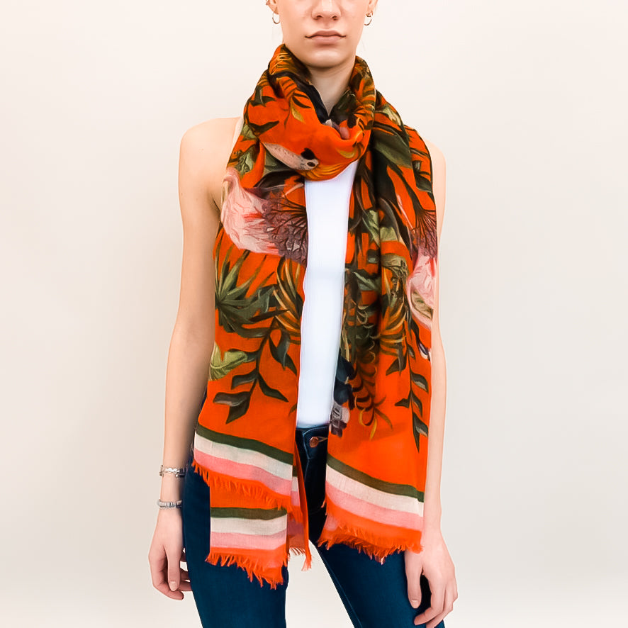 JUNGLE ANIMALS CASHMERE SCARF