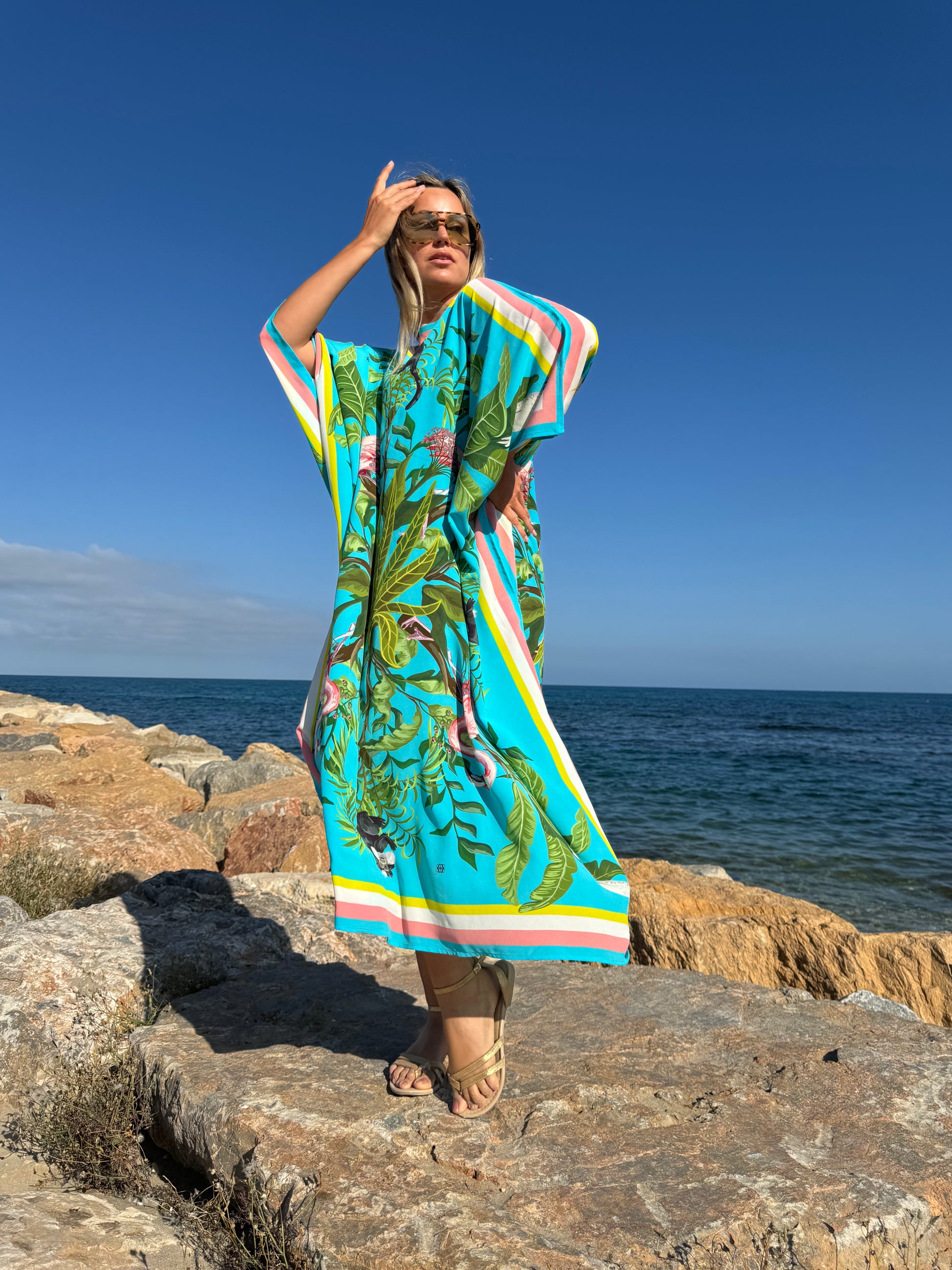 JUNGLE ANIMALS SILK TUNIC