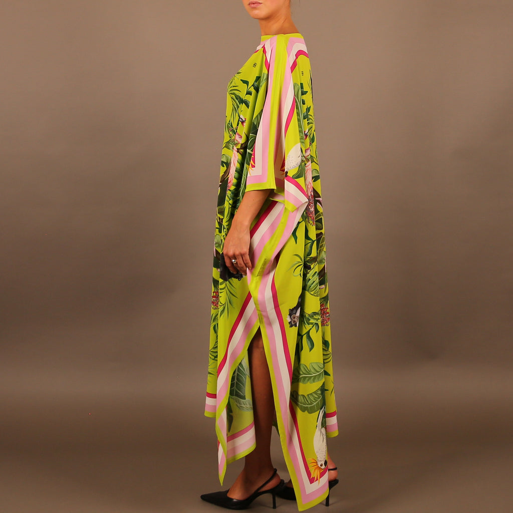 JUNGLE ANIMALS SILK TUNIC