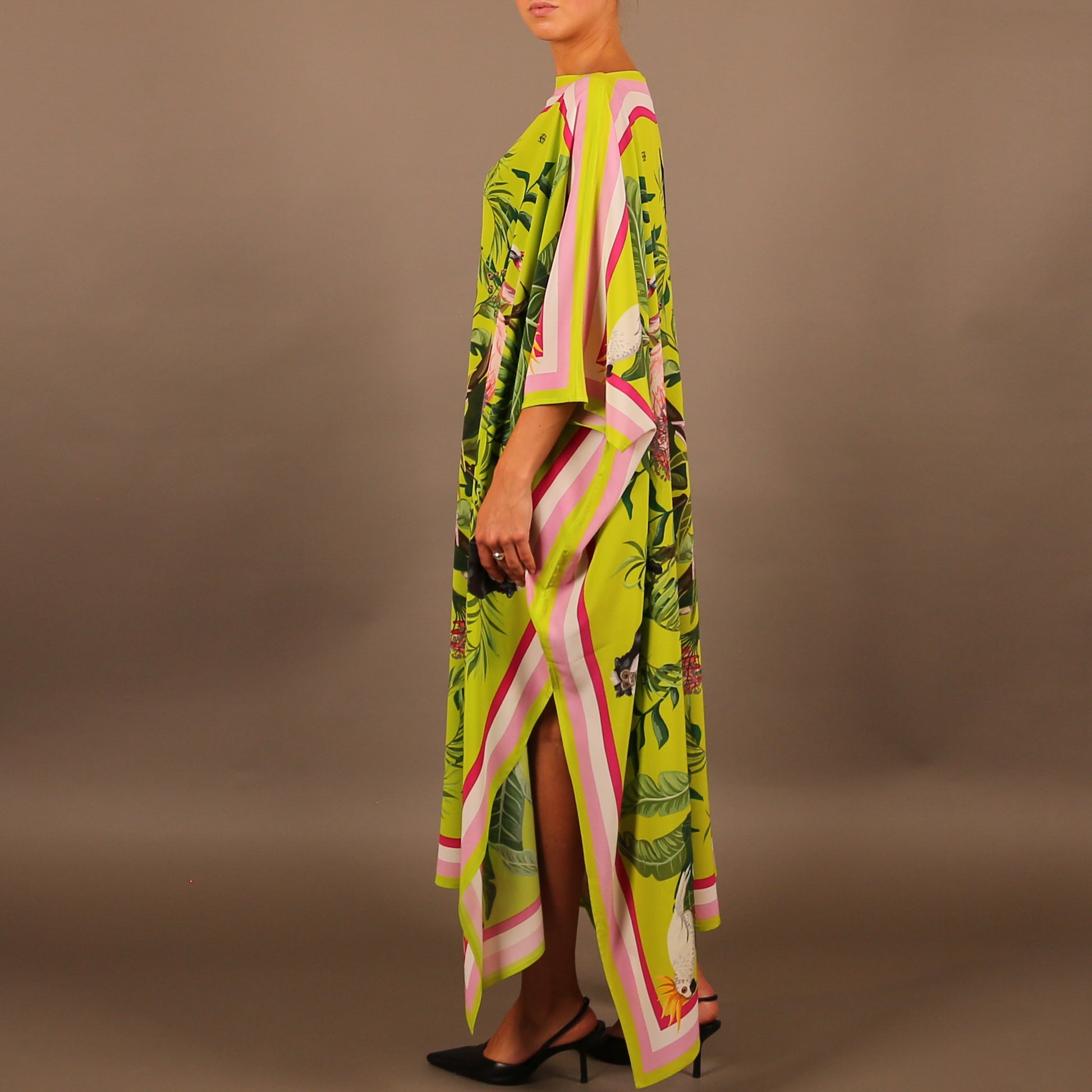 JUNGLE ANIMALS SILK TUNIC