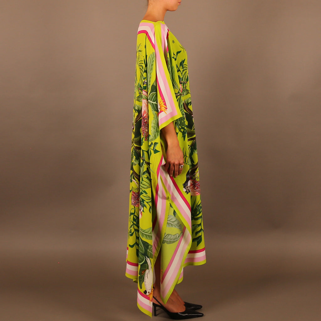 JUNGLE ANIMALS SILK TUNIC