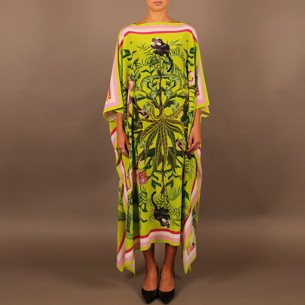 JUNGLE ANIMALS SILK TUNIC