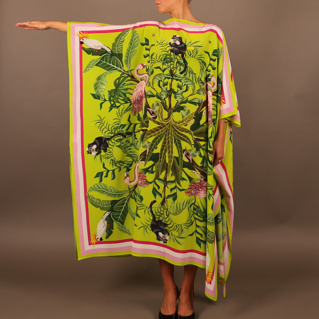 JUNGLE ANIMALS SILK TUNIC