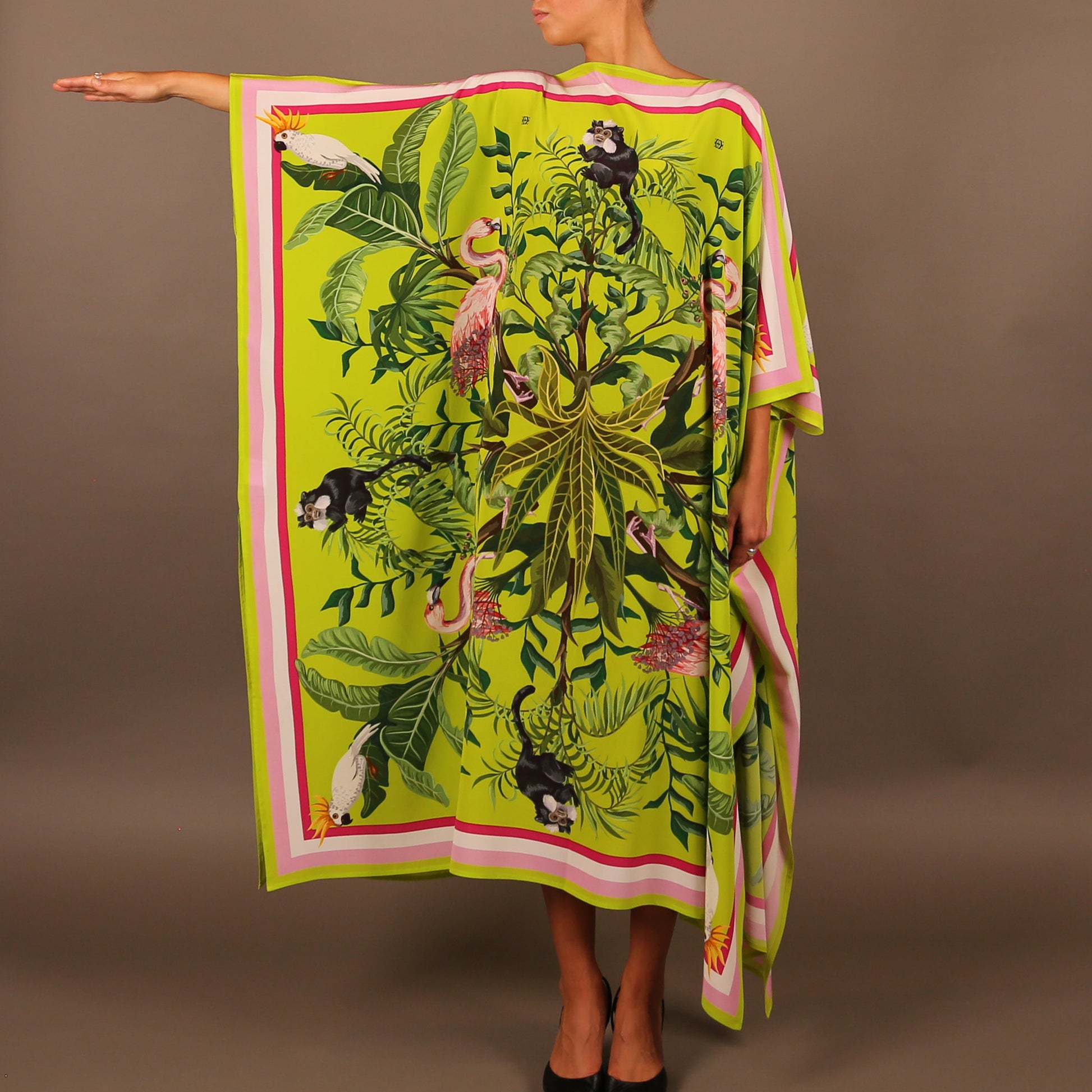 JUNGLE ANIMALS SILK TUNIC