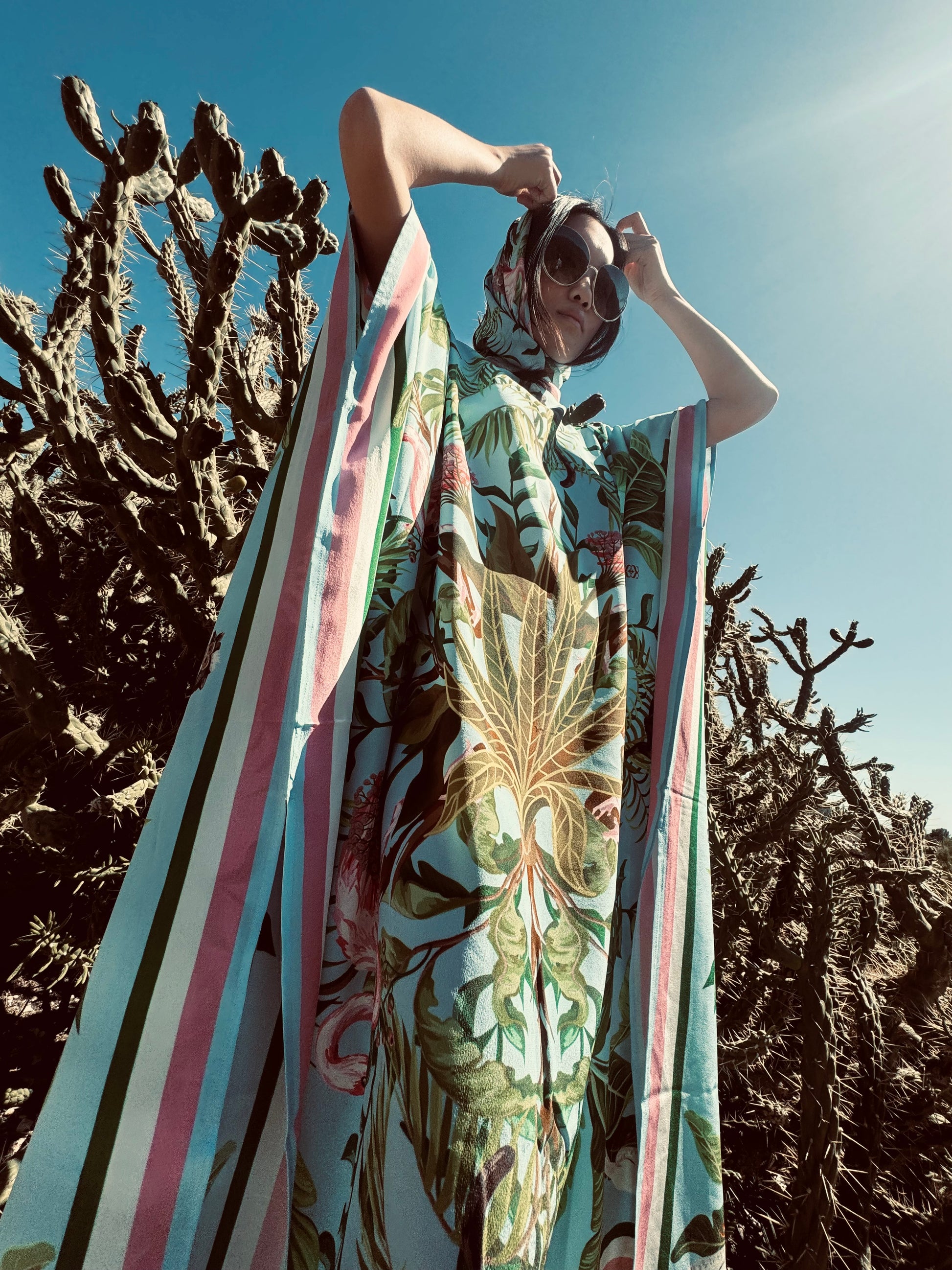 JUNGLE ANIMALS SILK TUNIC