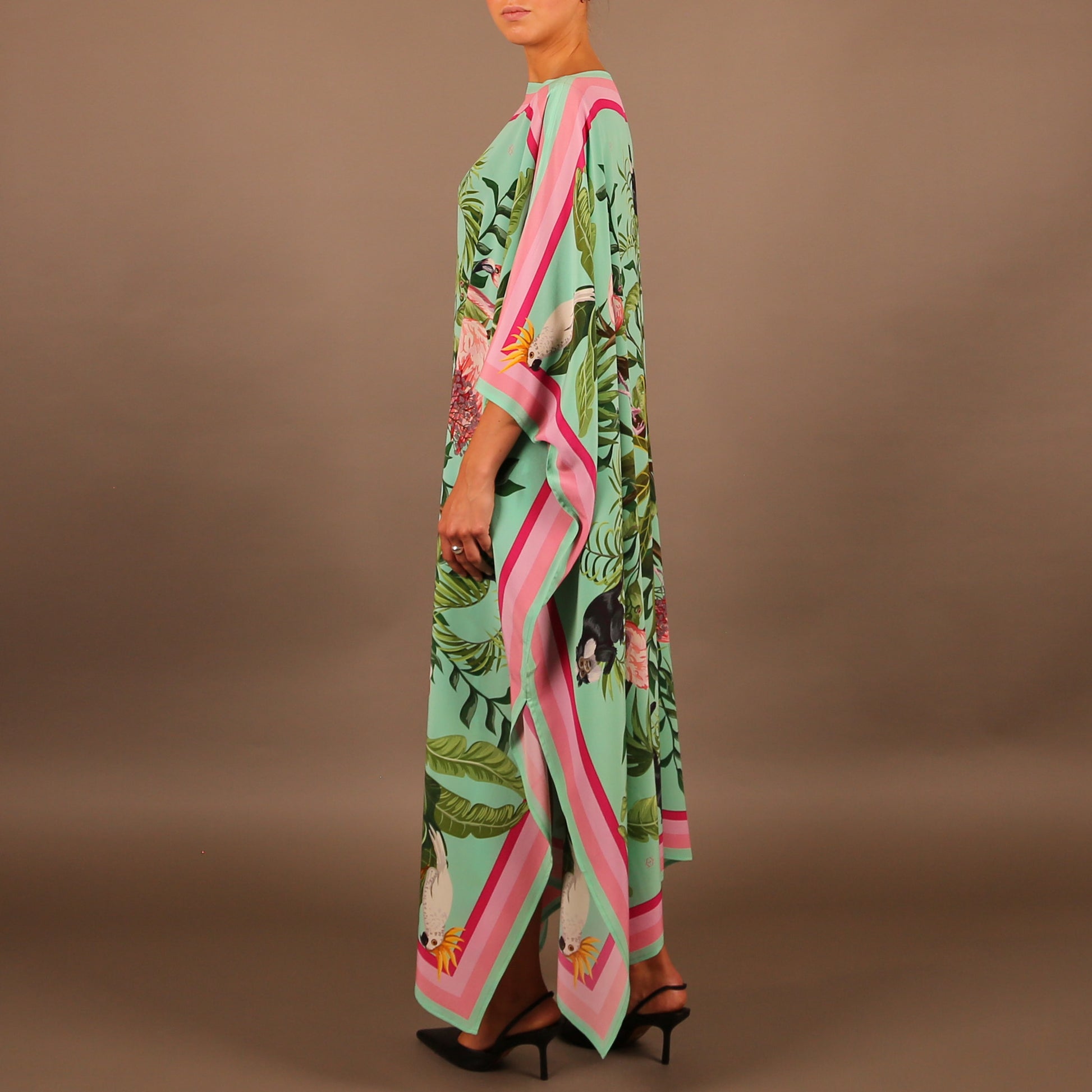 JUNGLE ANIMALS SILK TUNIC