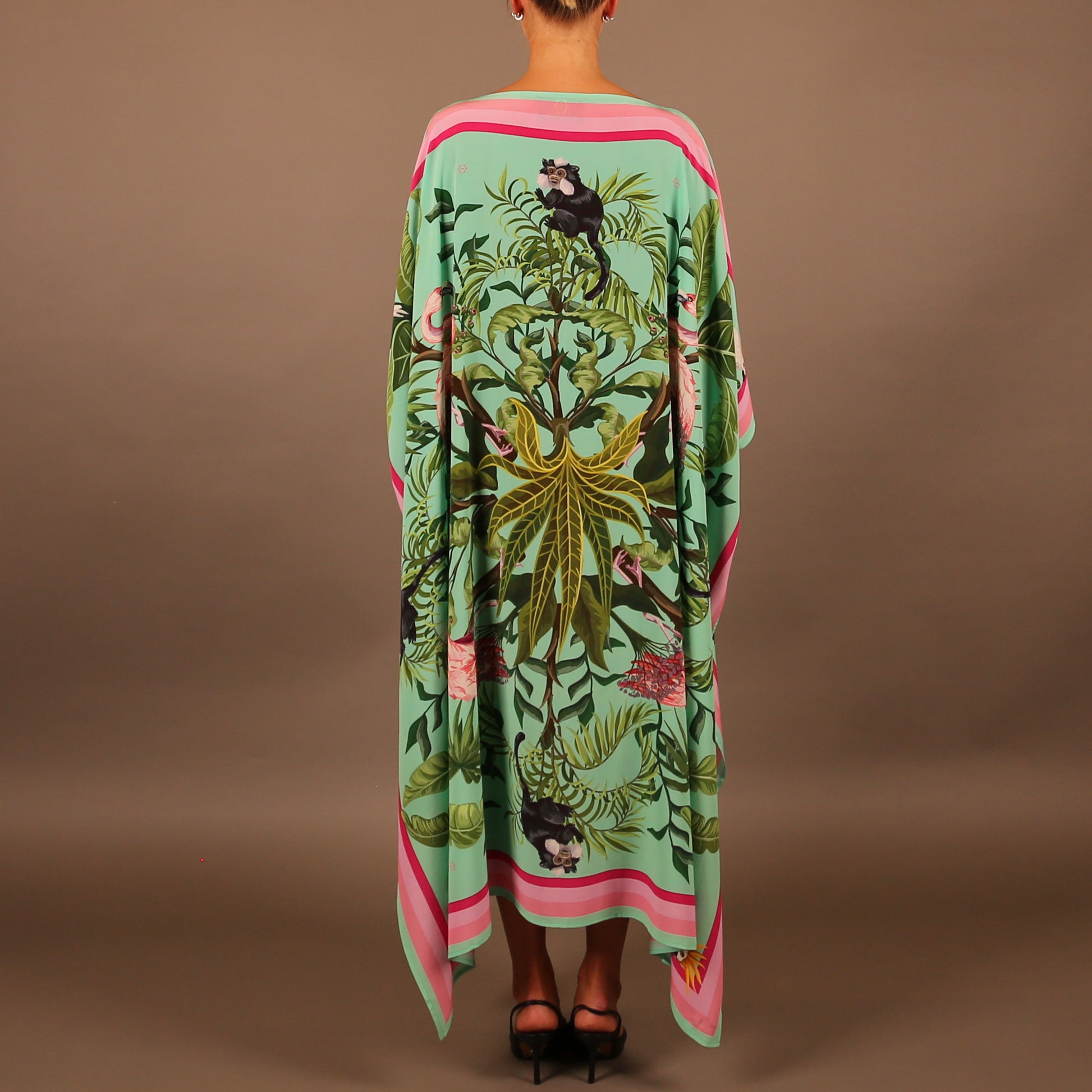 JUNGLE ANIMALS SILK TUNIC