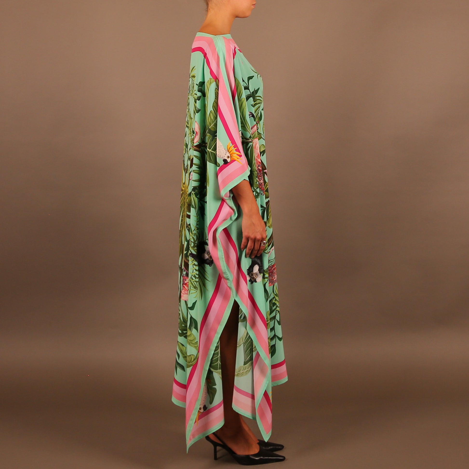 JUNGLE ANIMALS SILK TUNIC