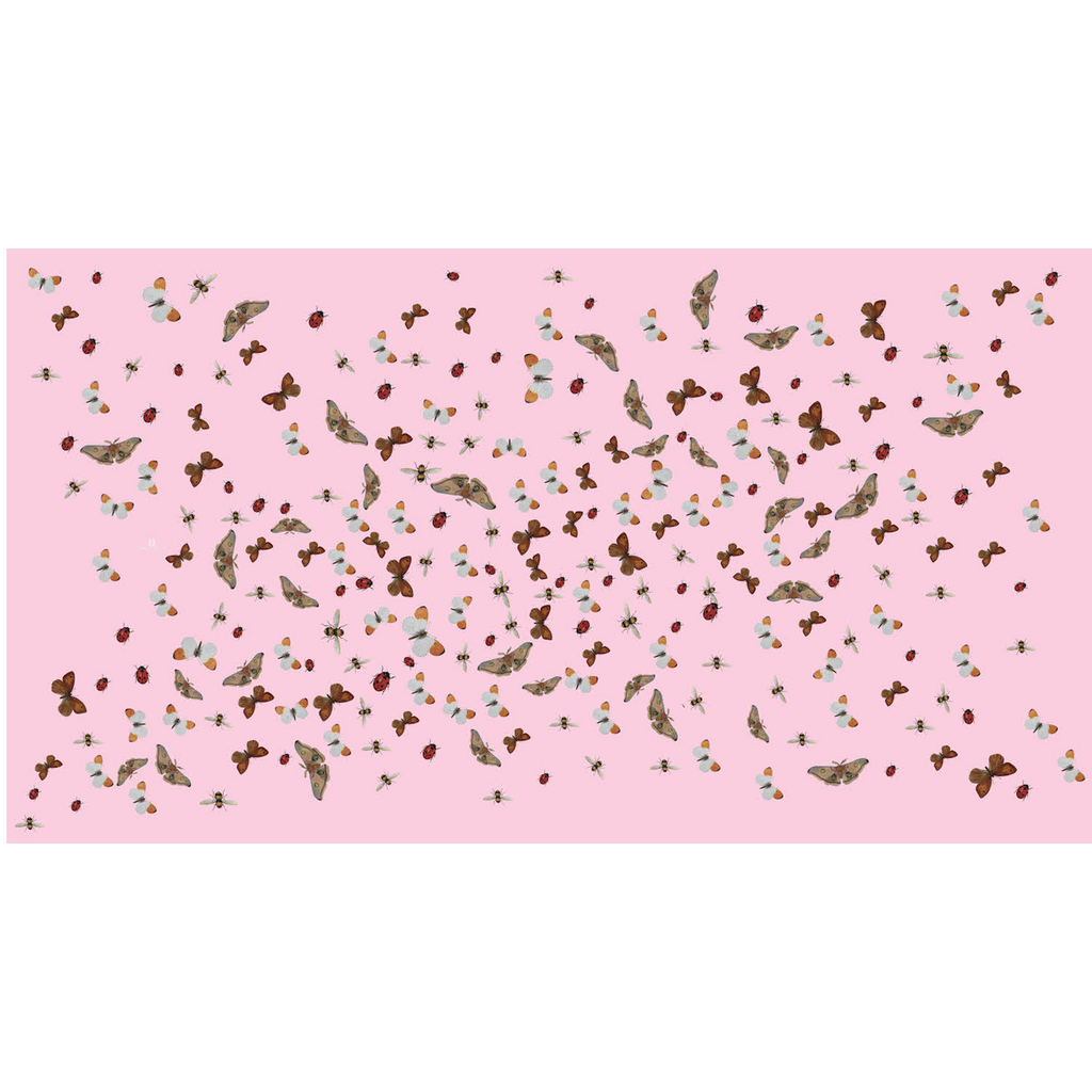 LADYBIRD CASHMERE SCARF - PINK