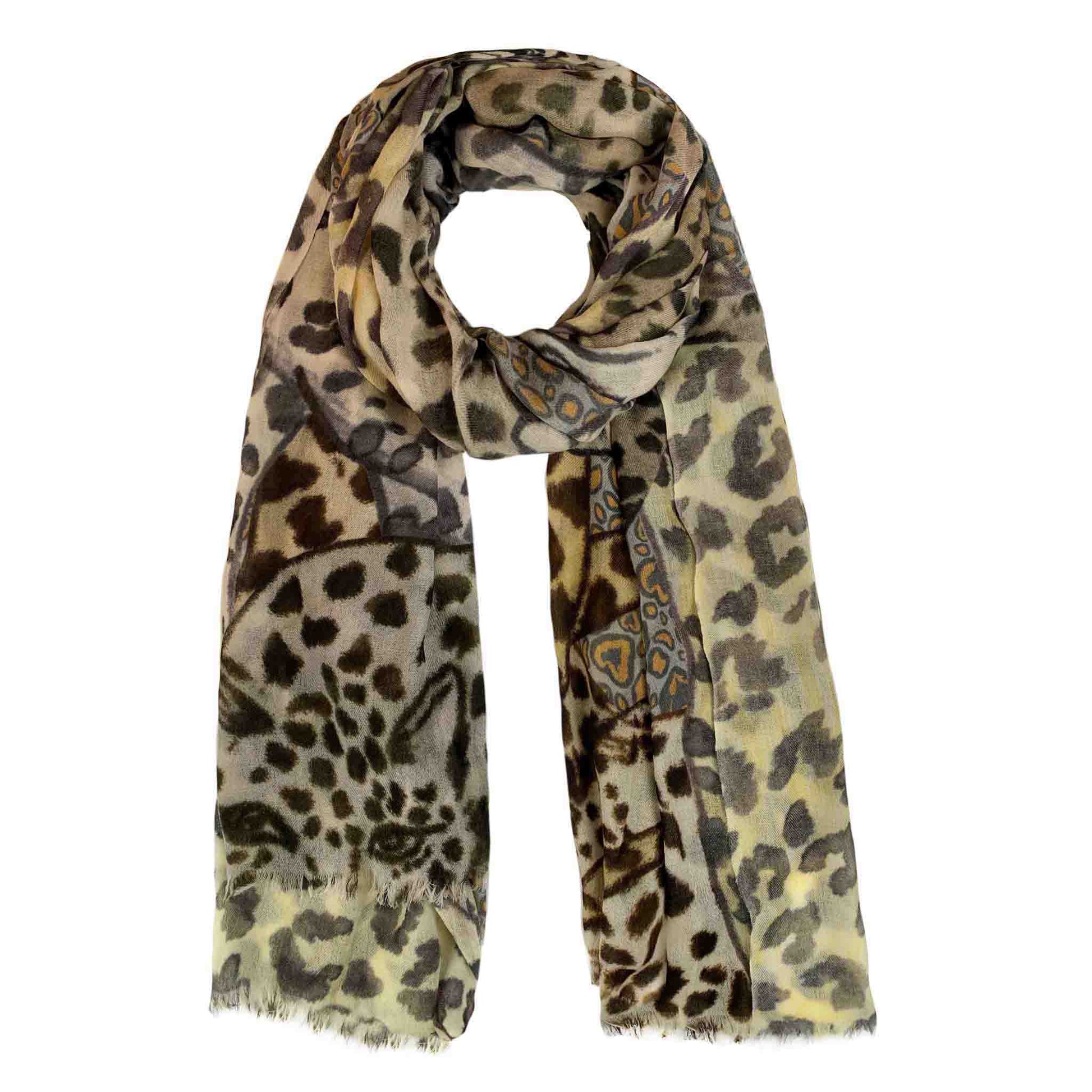 LEO JUNGLE CASHMERE SCARF
