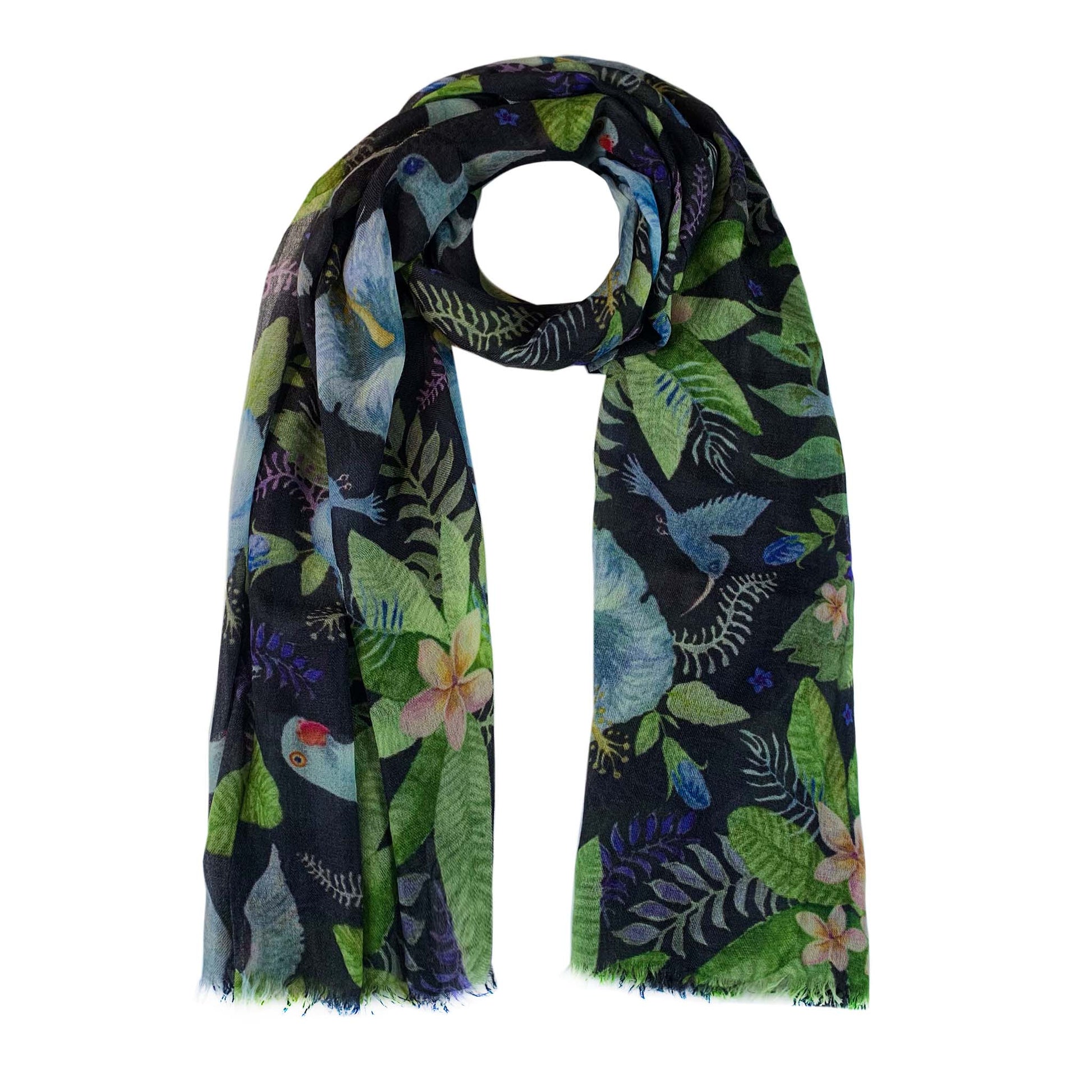 PARROT CASHMERE SCARF