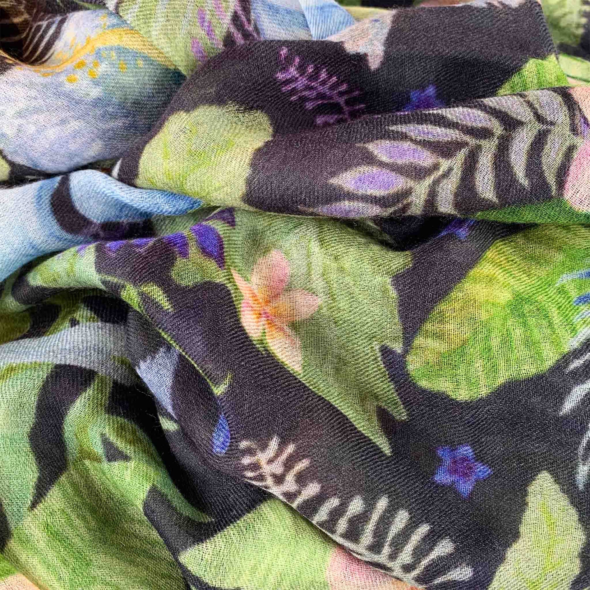 PARROT CASHMERE SCARF