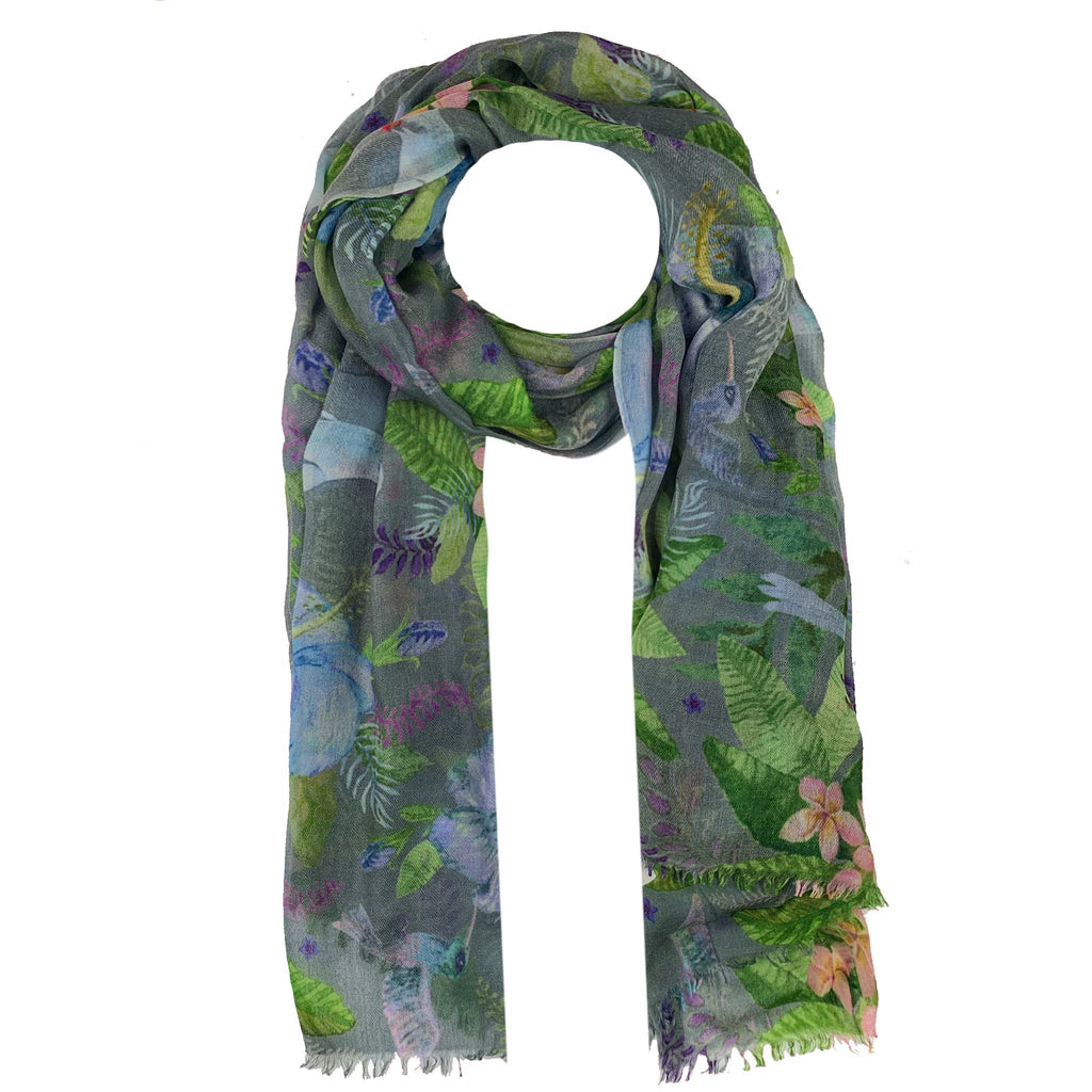 PARROT CASHMERE SCARF