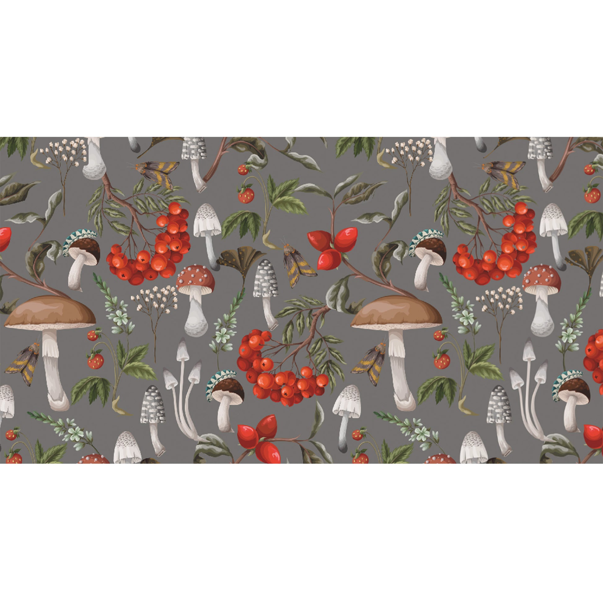 MUSHROOMS CASHMERE SCARF