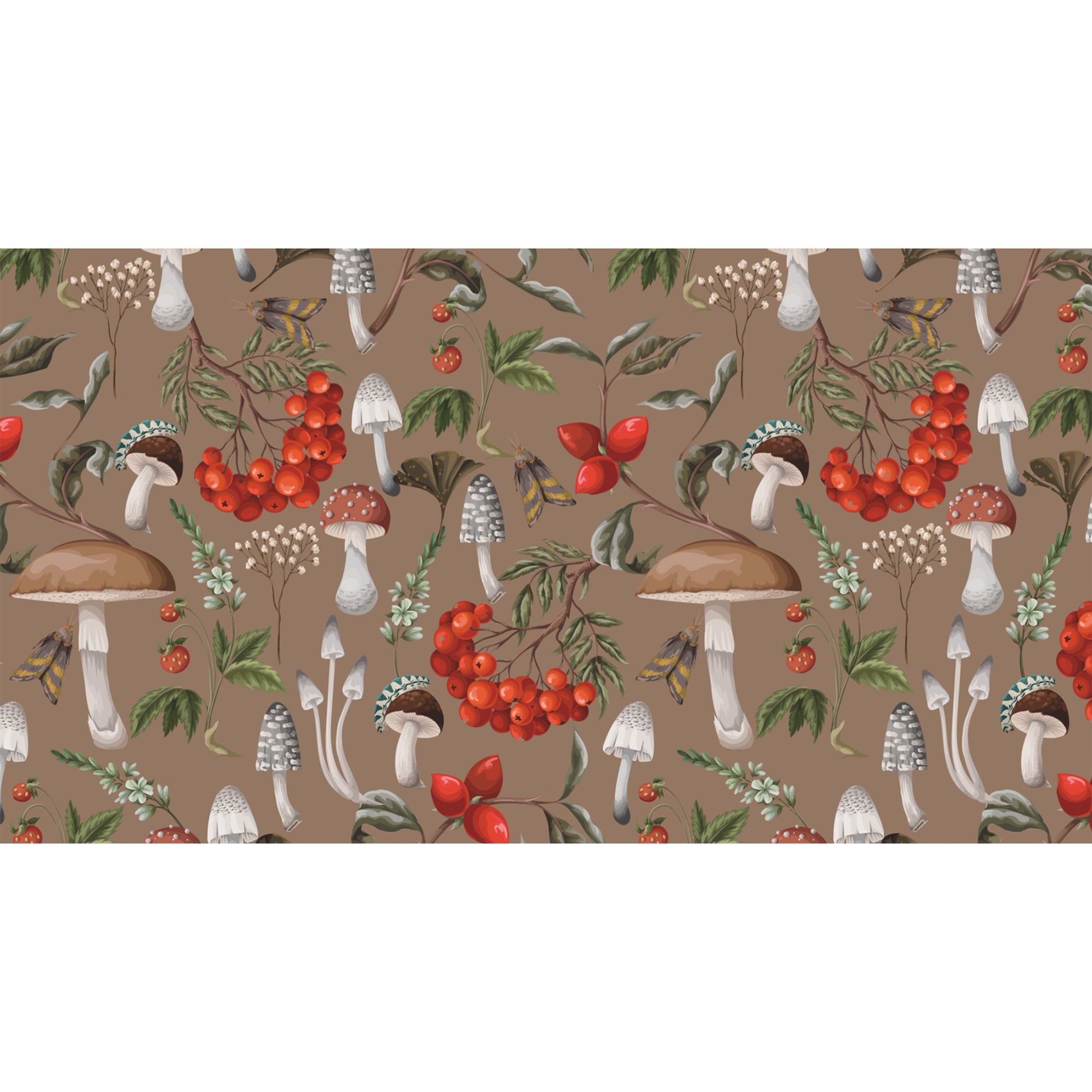 MUSHROOMS CASHMERE SCARF