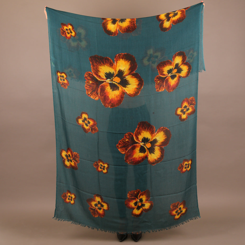 PANSY CASHMERE SCARF