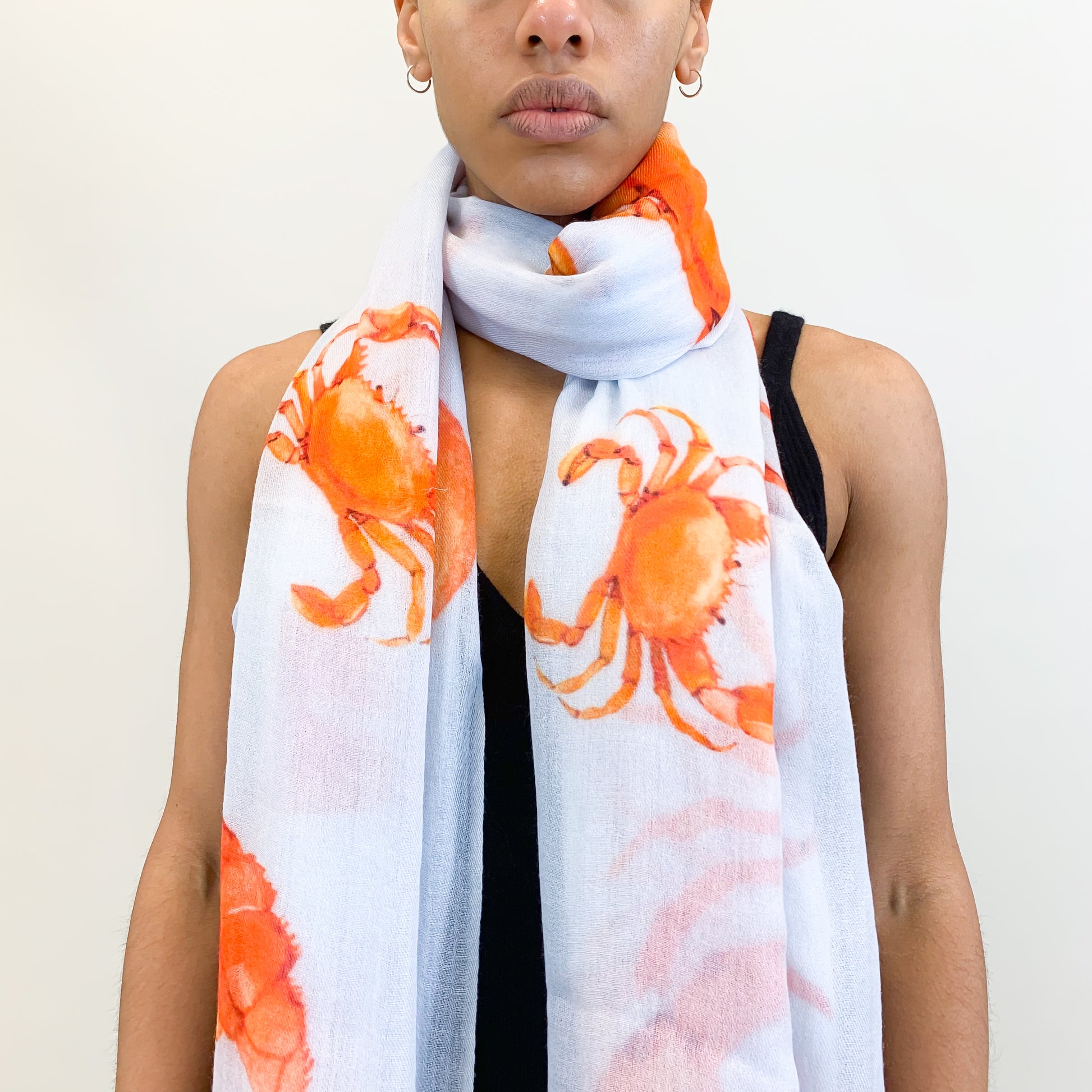 CRAB & LOBSTER CASHMERE SCARF