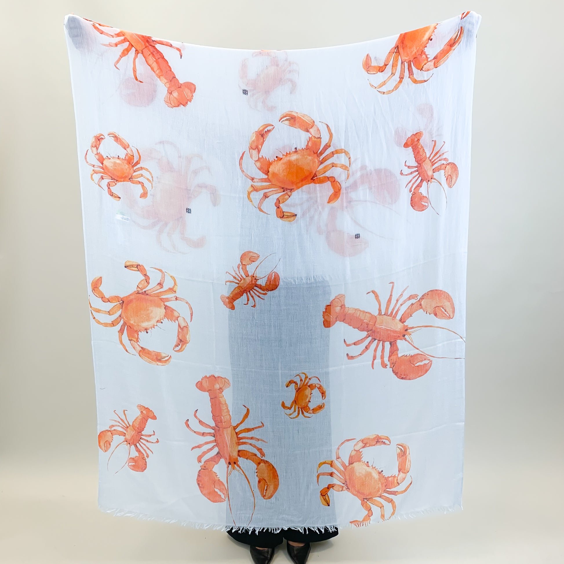 CRAB & LOBSTER CASHMERE SCARF