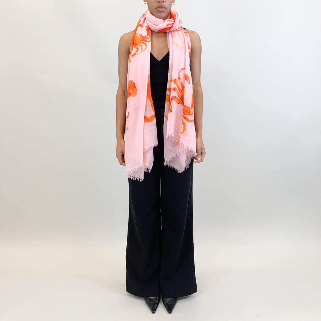 CRAB & LOBSTER CASHMERE SCARF