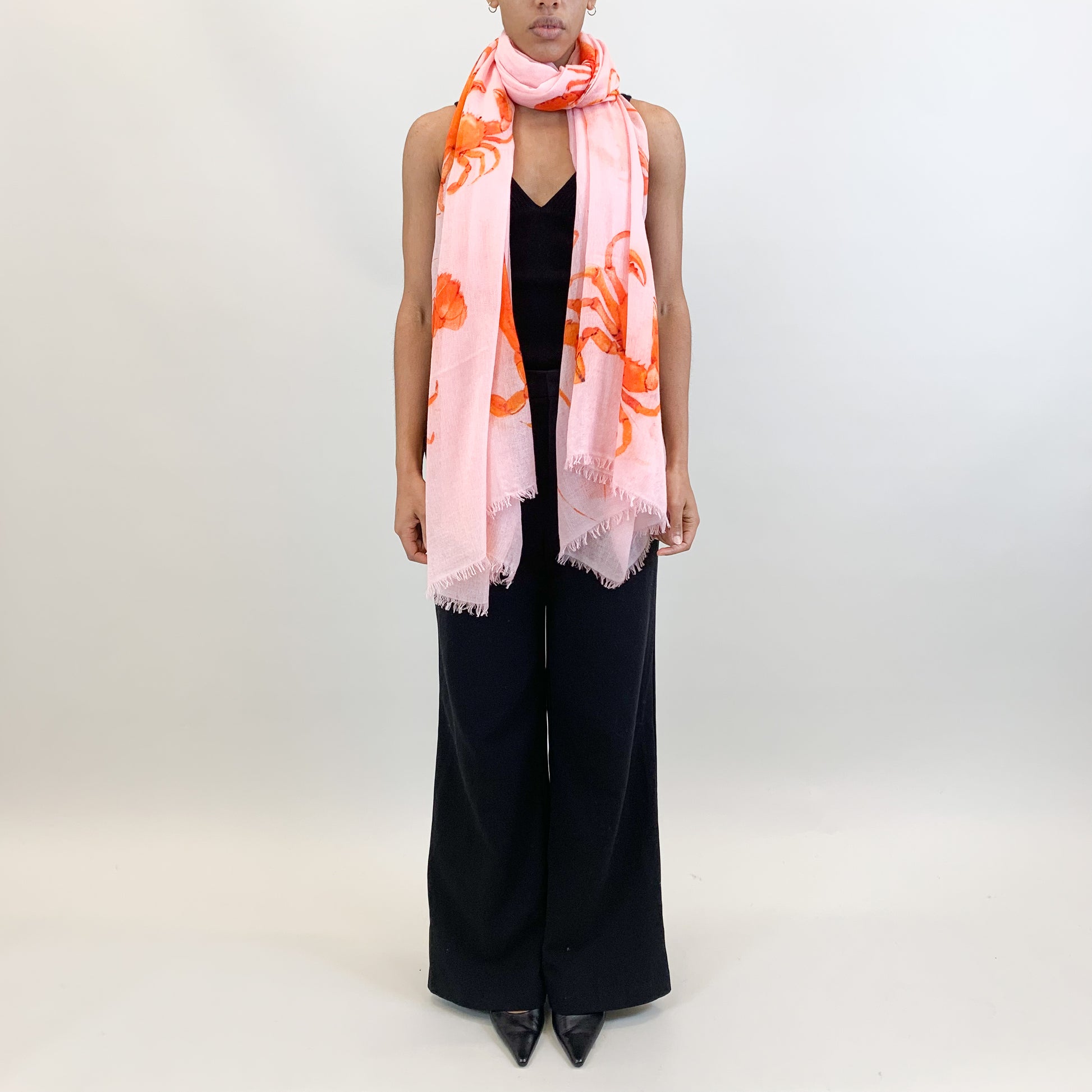 CRAB & LOBSTER CASHMERE SCARF