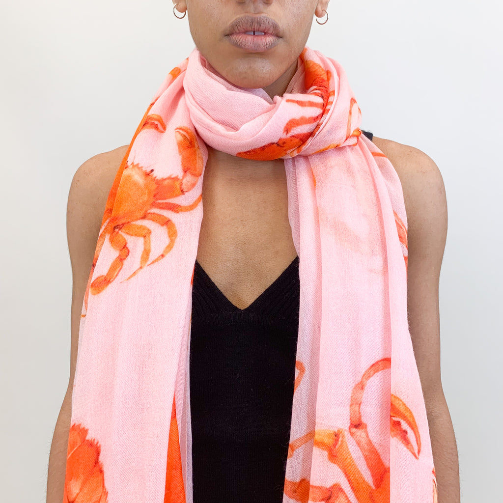 CRAB & LOBSTER CASHMERE SCARF