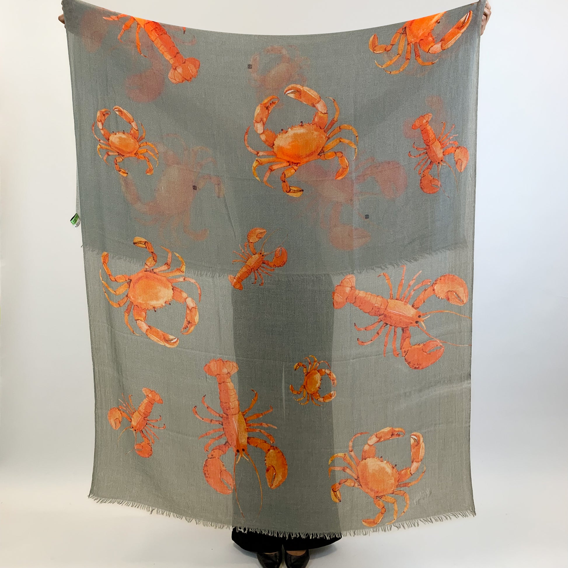 CRAB & LOBSTER CASHMERE SCARF